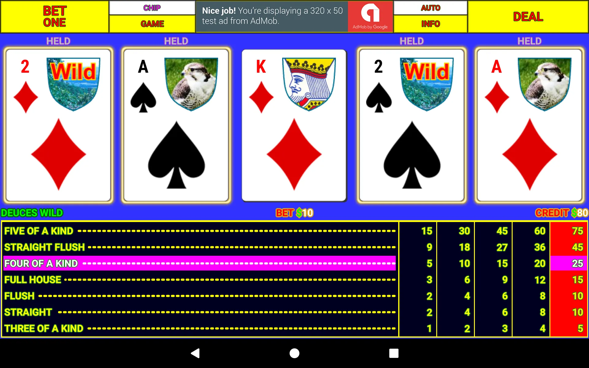 Ax Video Poker | Indus Appstore | Screenshot