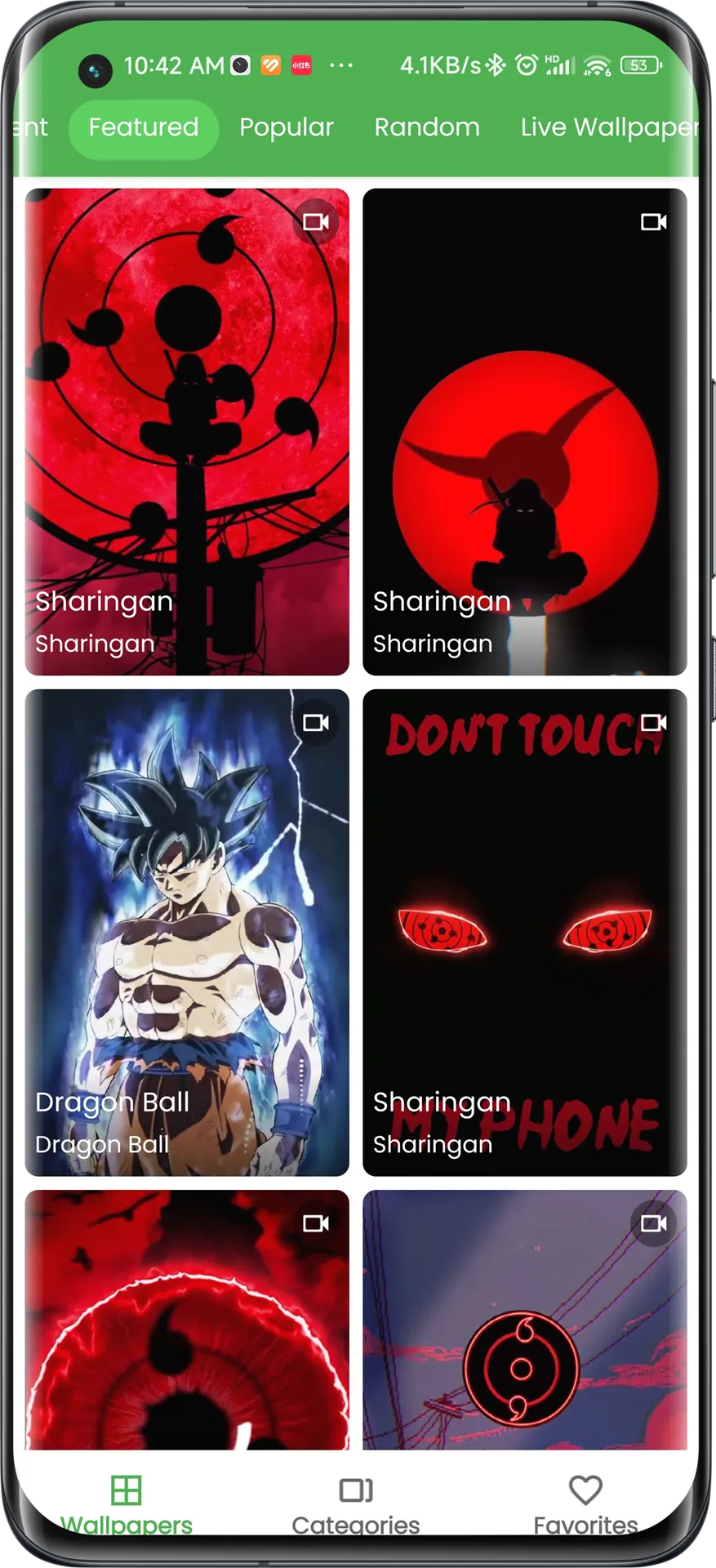 Sharingan Live Wallpaper | Indus Appstore | Screenshot