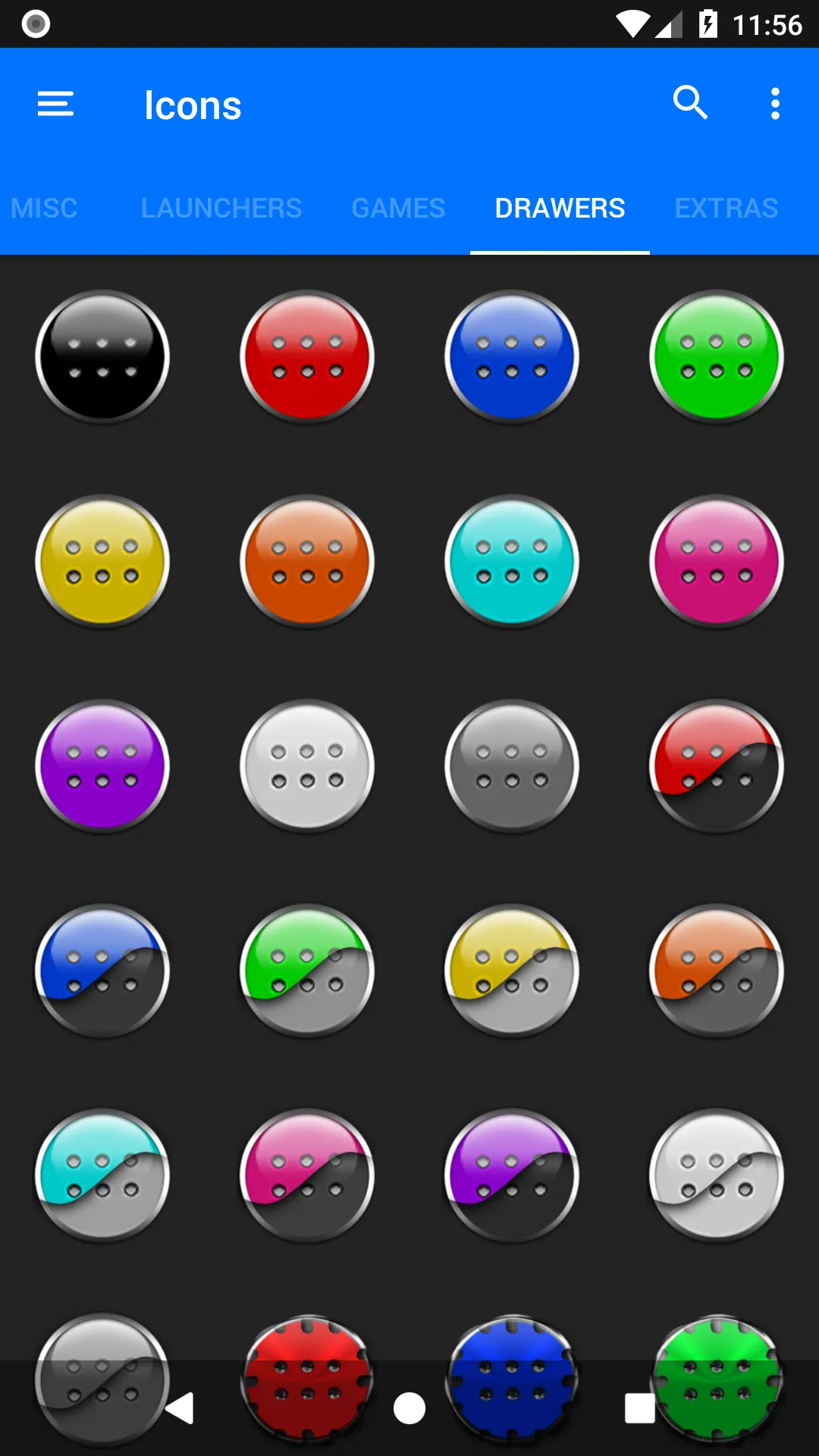 Lilac Purple & Black Icon Pack | Indus Appstore | Screenshot