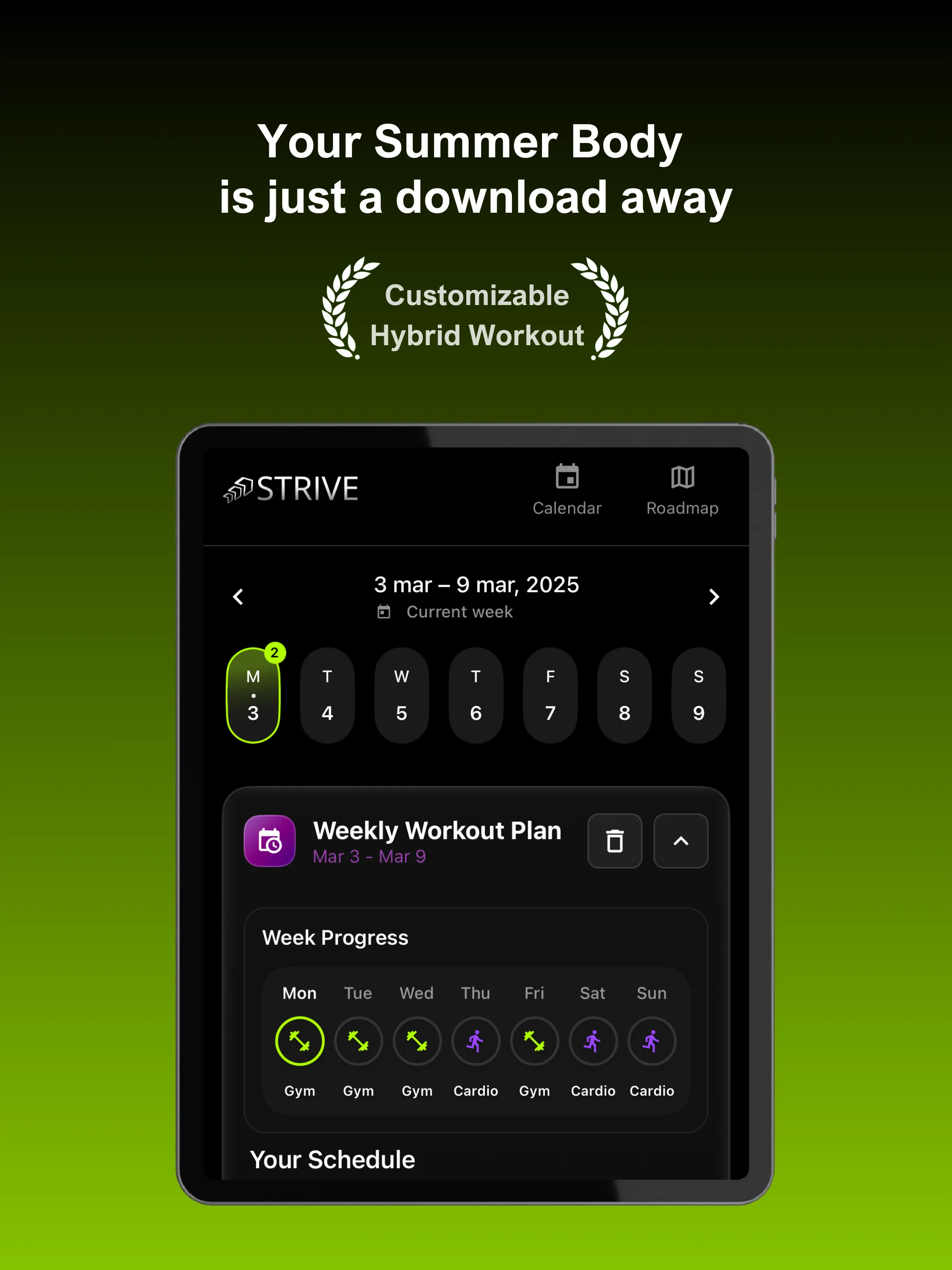 Strive Hybrid Workout Planner | Indus Appstore | Screenshot