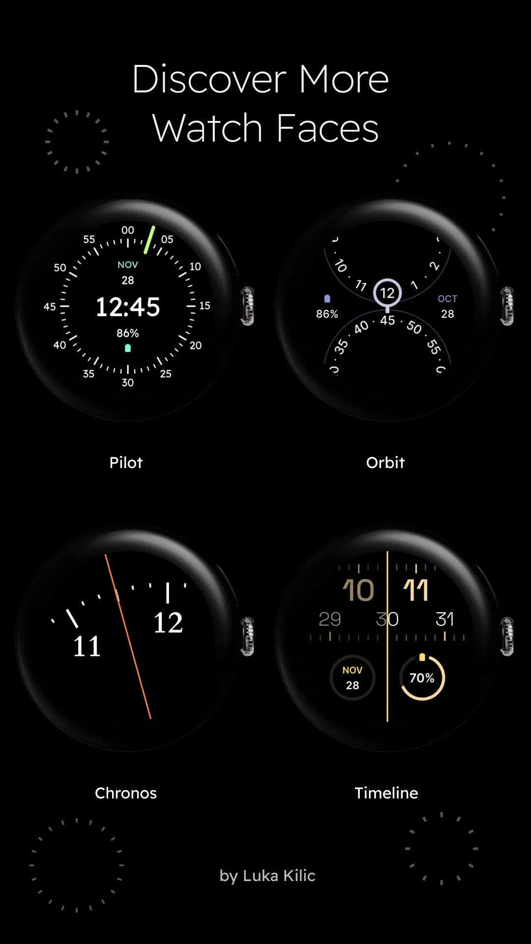 Concentric - Pixel Watch Face | Indus Appstore | Screenshot