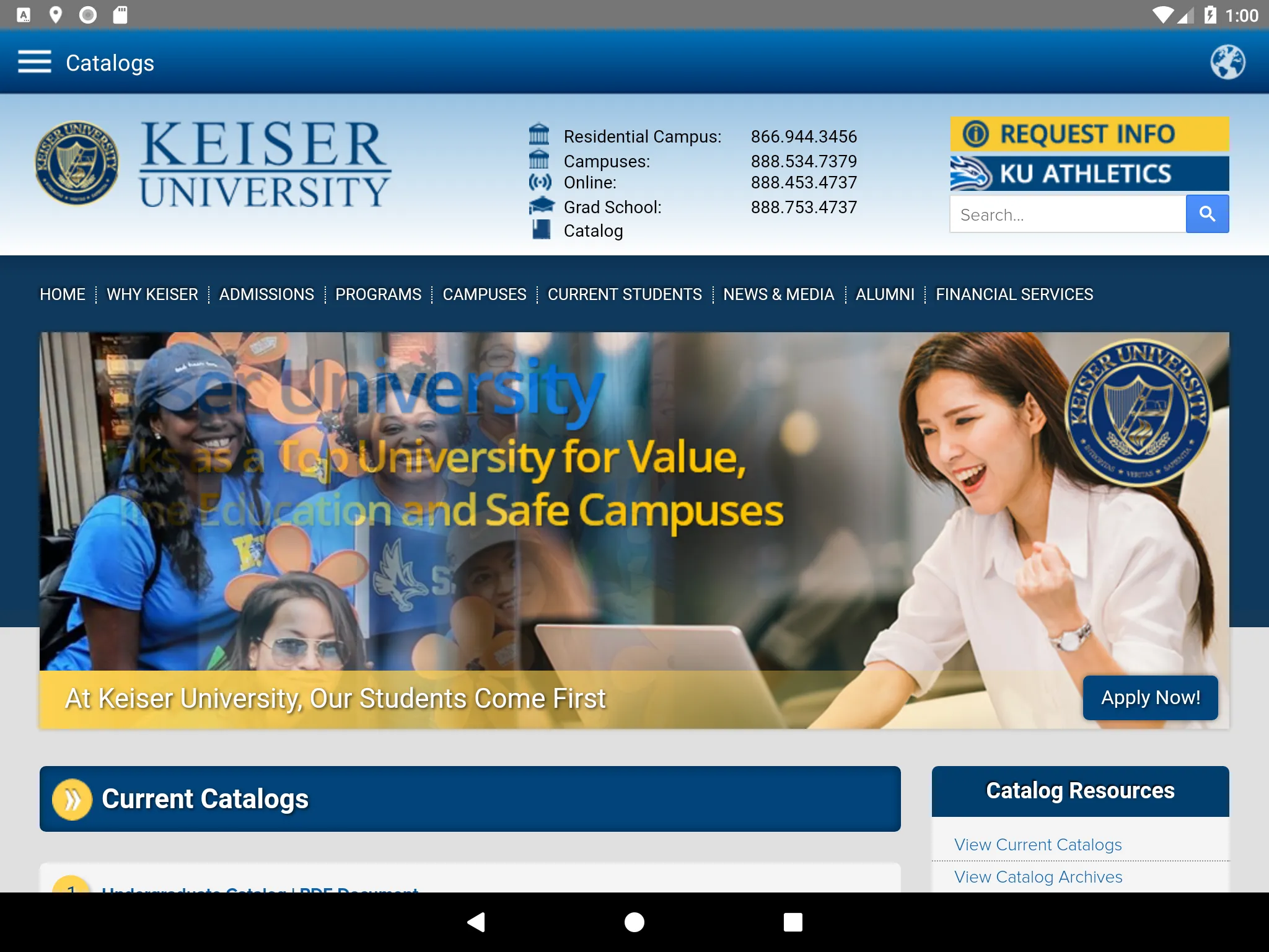 Keiser University | Indus Appstore | Screenshot