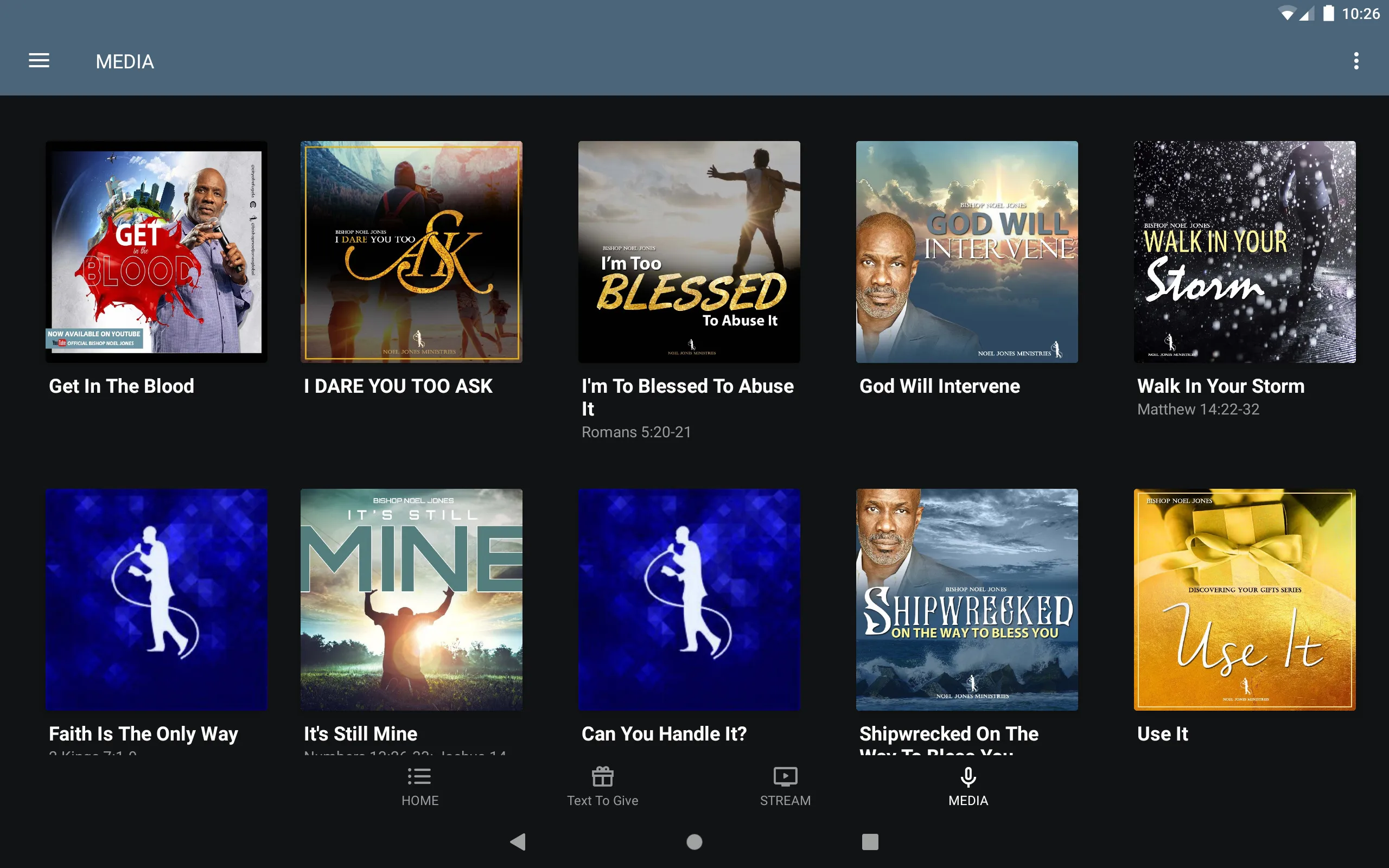 Noel Jones Ministries / C.O.R. | Indus Appstore | Screenshot