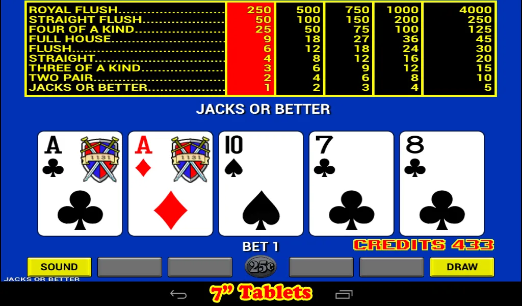 Video Poker | Indus Appstore | Screenshot