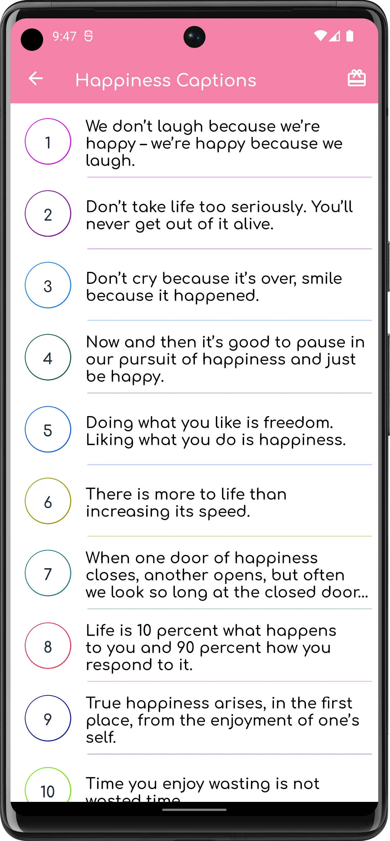 Caption and Status | Indus Appstore | Screenshot