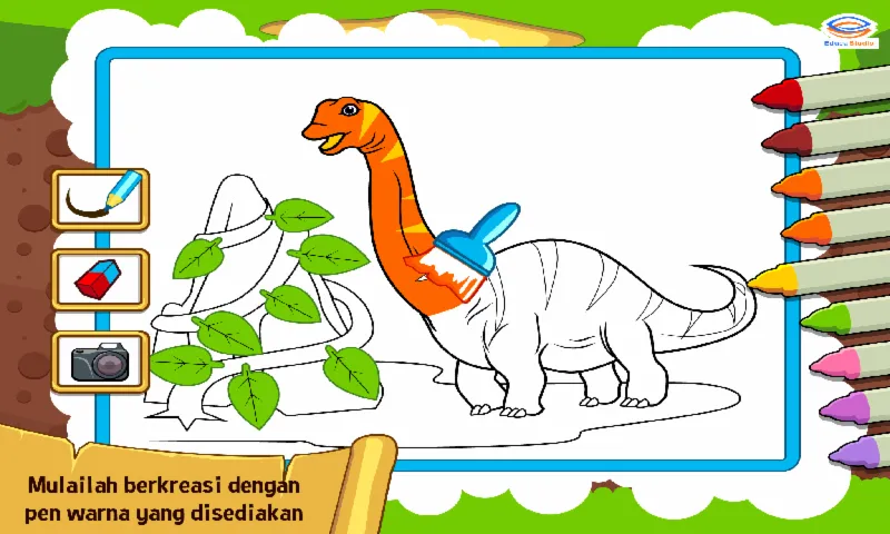 Marbel Mewarnai : Dinosaurus | Indus Appstore | Screenshot