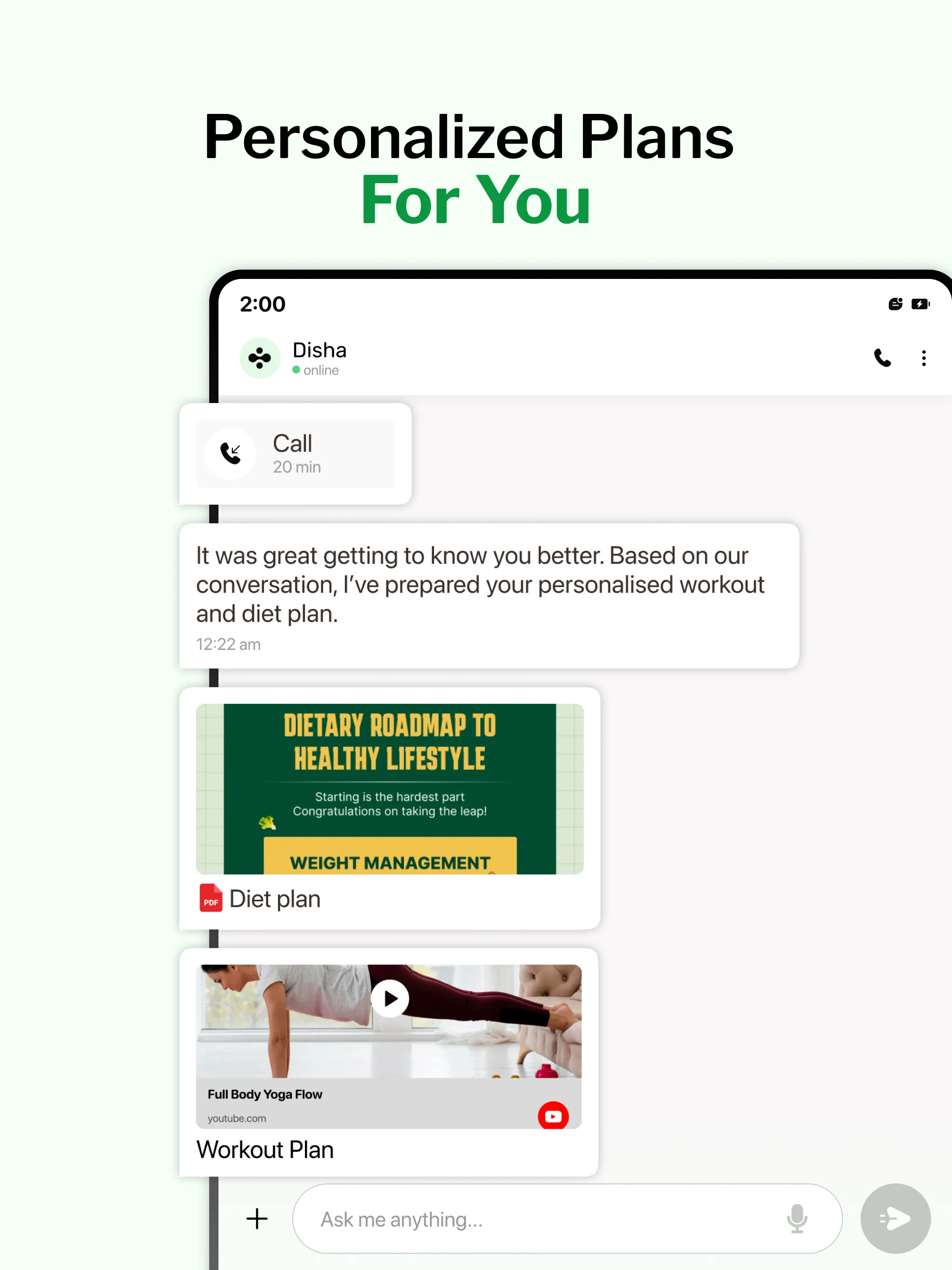 Disha: AI Health Coach | Indus Appstore | Screenshot