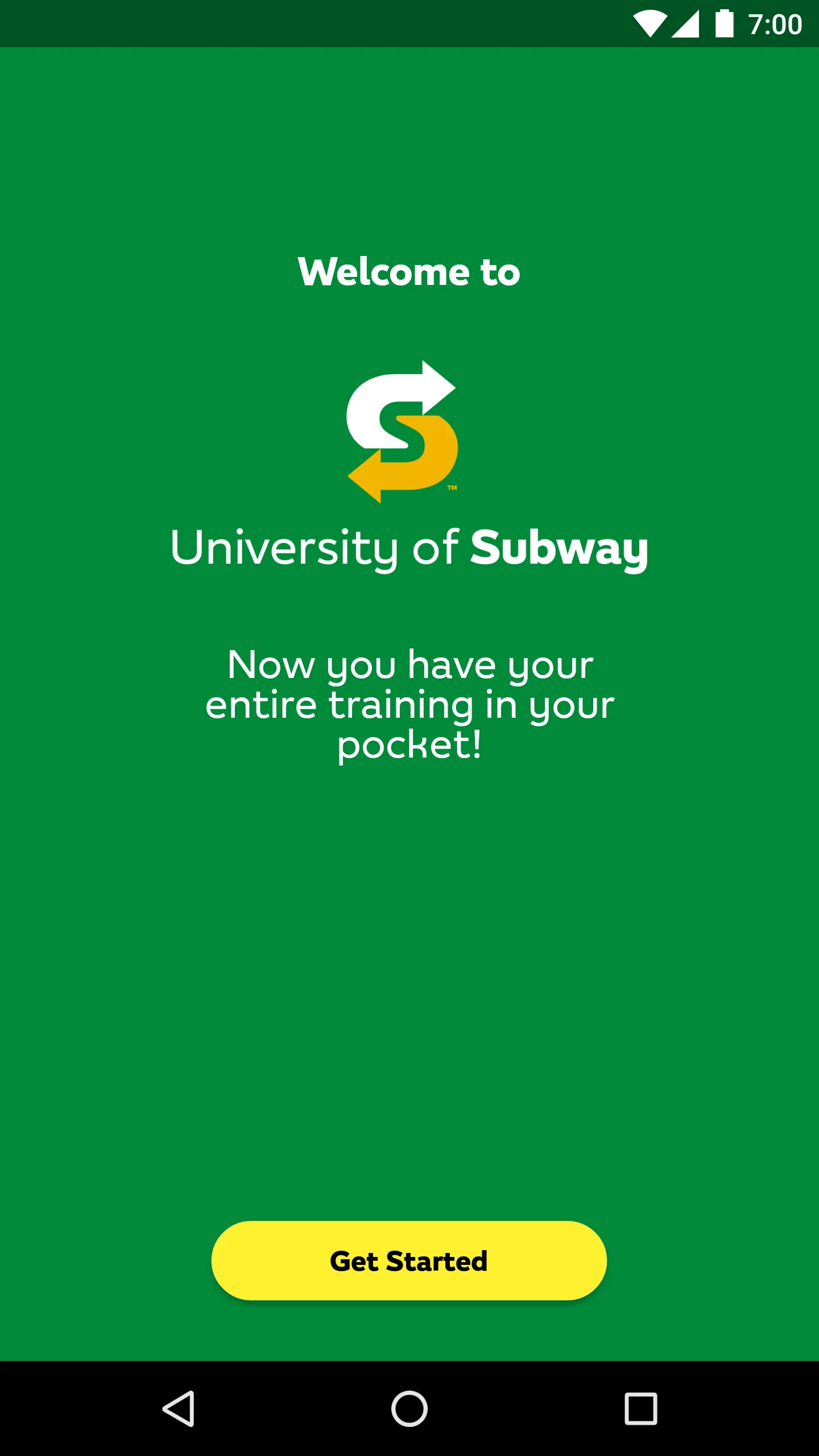 University of SUBWAY® | Indus Appstore | Screenshot