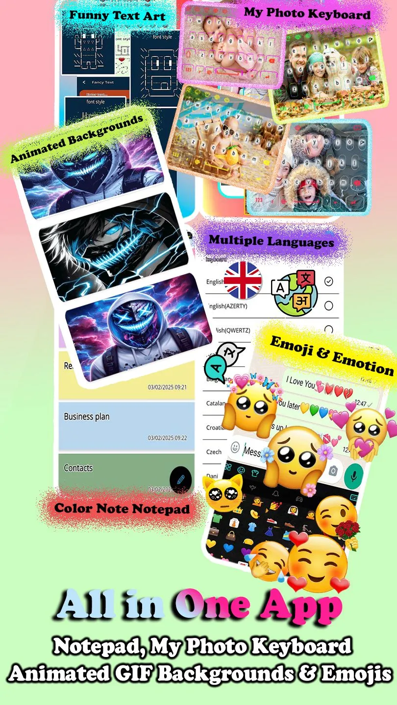 Neon Anime Mask Man Keyboard | Indus Appstore | Screenshot