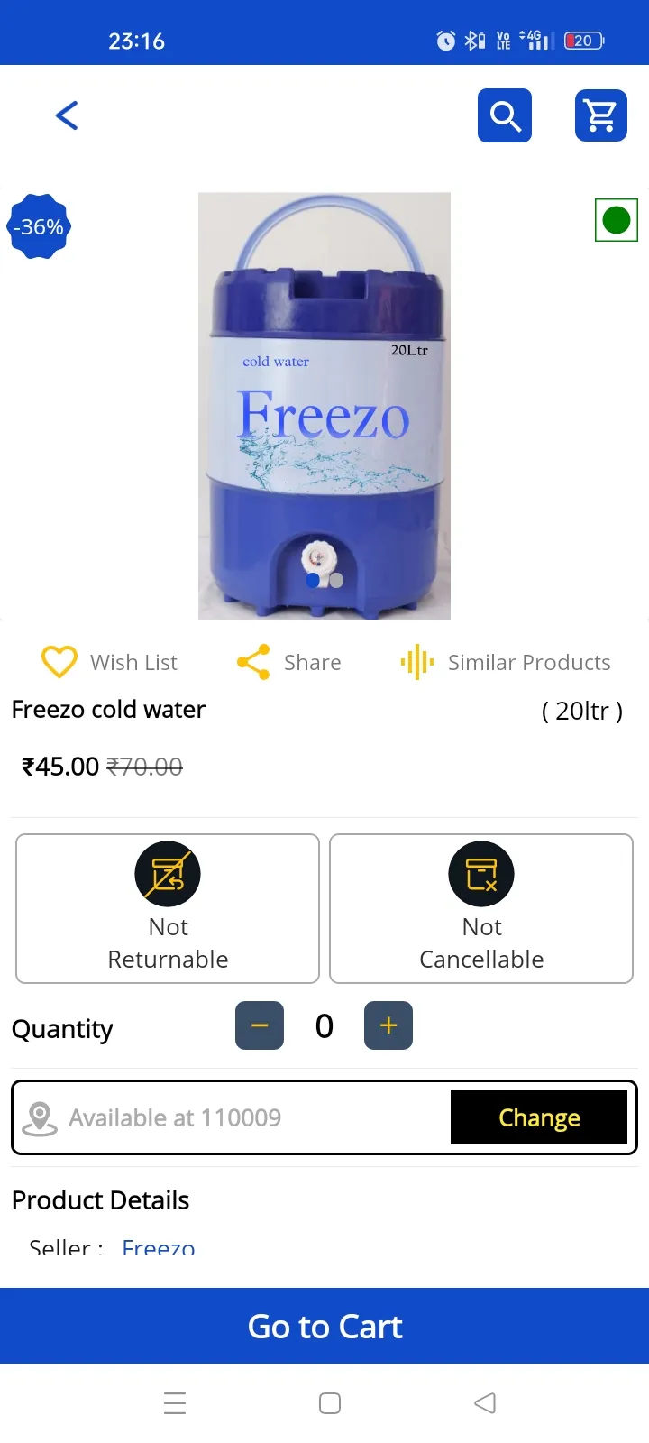 Freezo - premium water | Indus Appstore | Screenshot