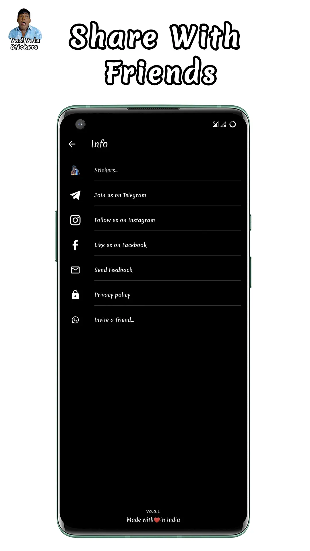 VadiStick - Vadivelu Stickers | Indus Appstore | Screenshot