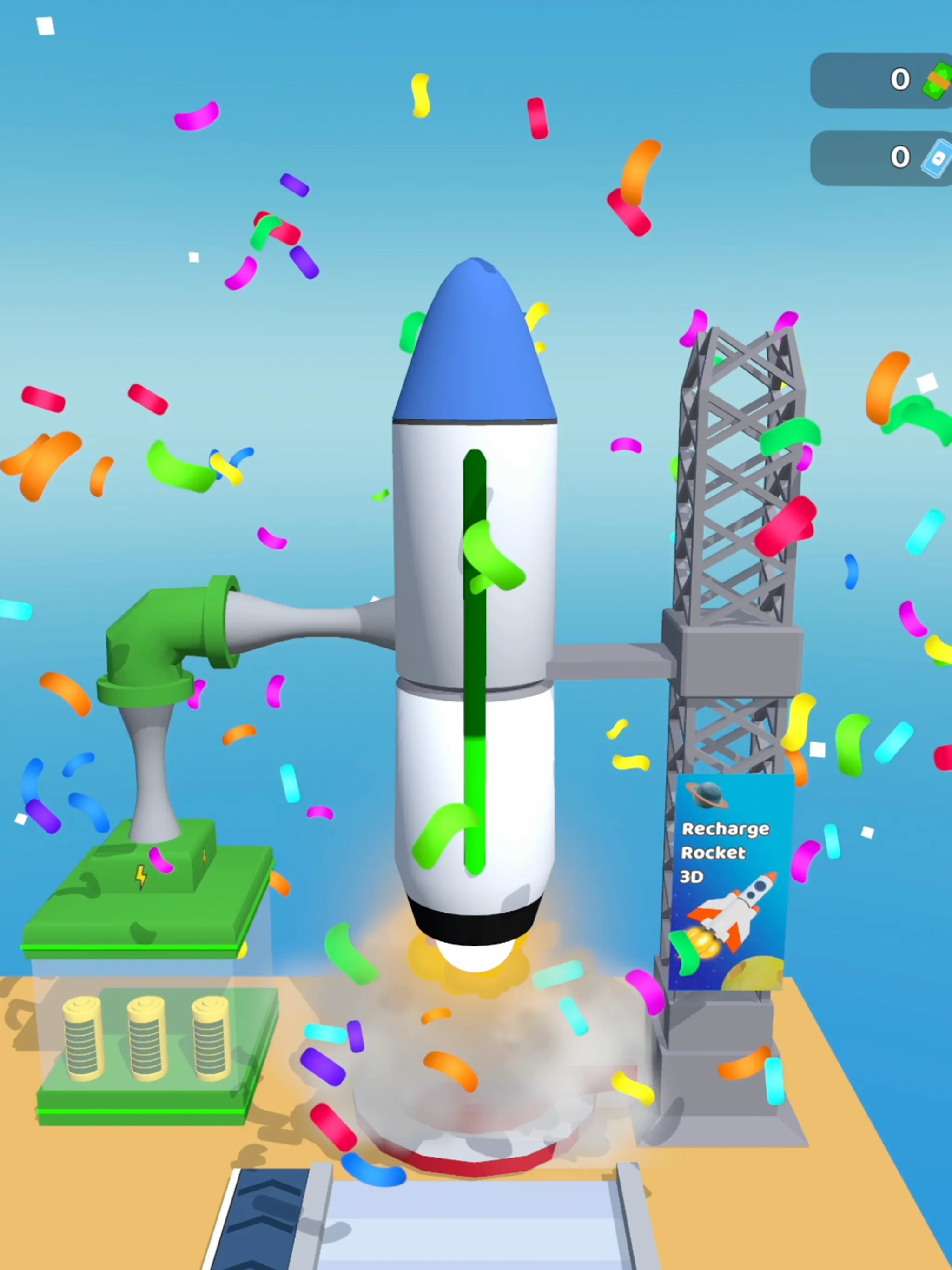 Recharge Rocket 3D | Indus Appstore | Screenshot