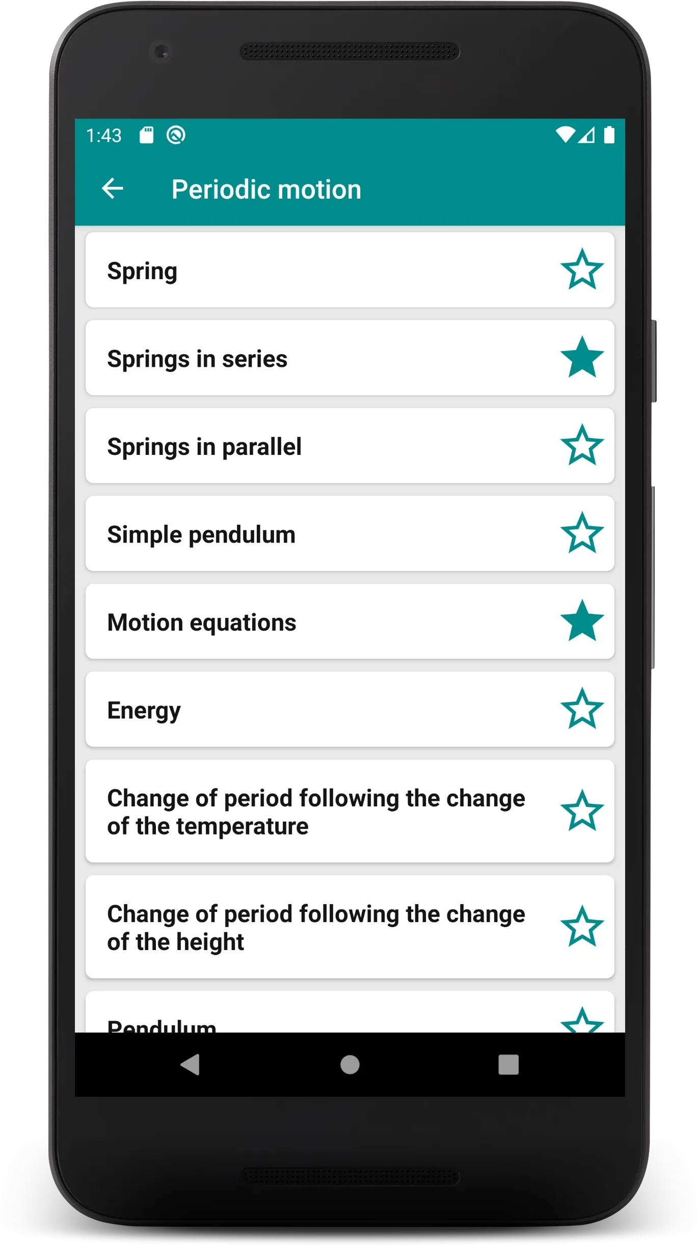 Pocket Physics Formulas | Indus Appstore | Screenshot