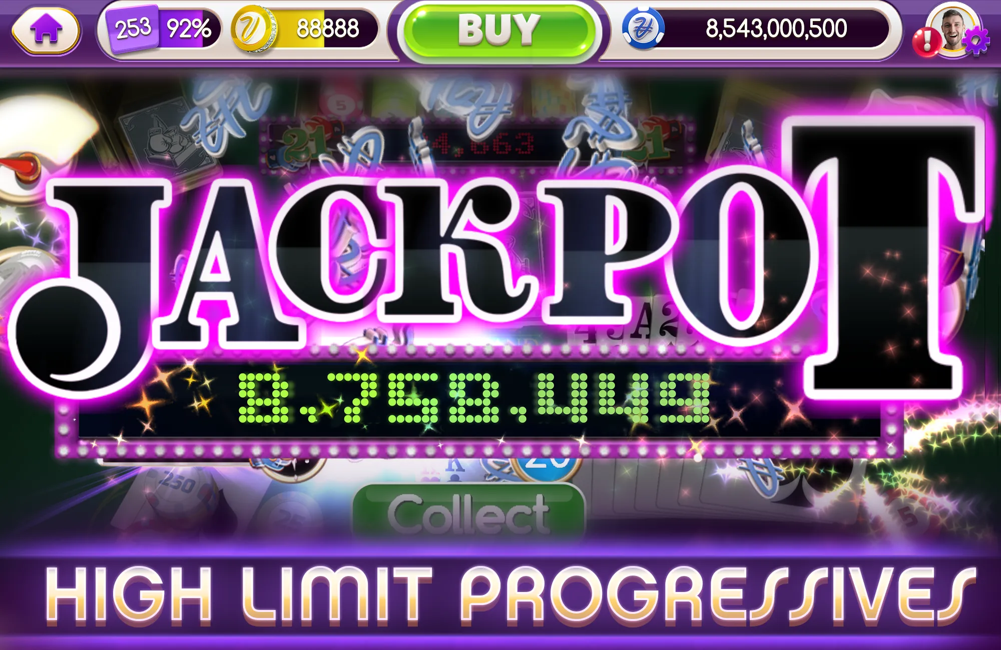 myVEGAS BlackJack 21 Card Game | Indus Appstore | Screenshot