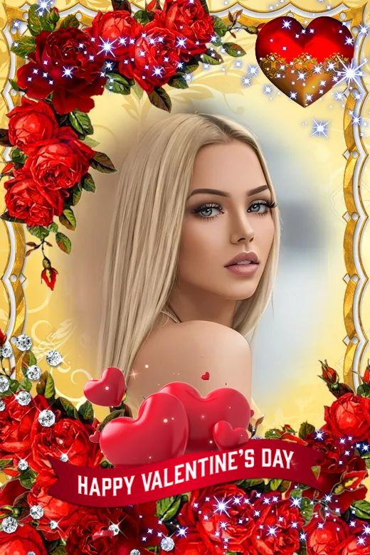 Valentine Day Photo Frame 2024 | Indus Appstore | Screenshot