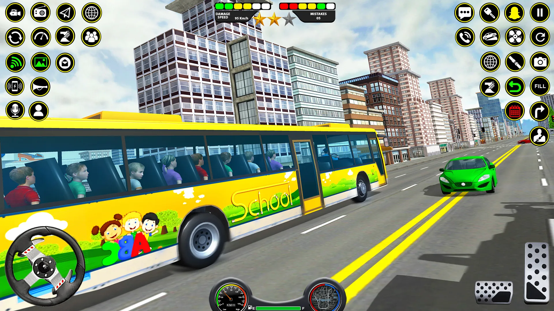 School Bus Coach Driver Games | Indus Appstore | Screenshot