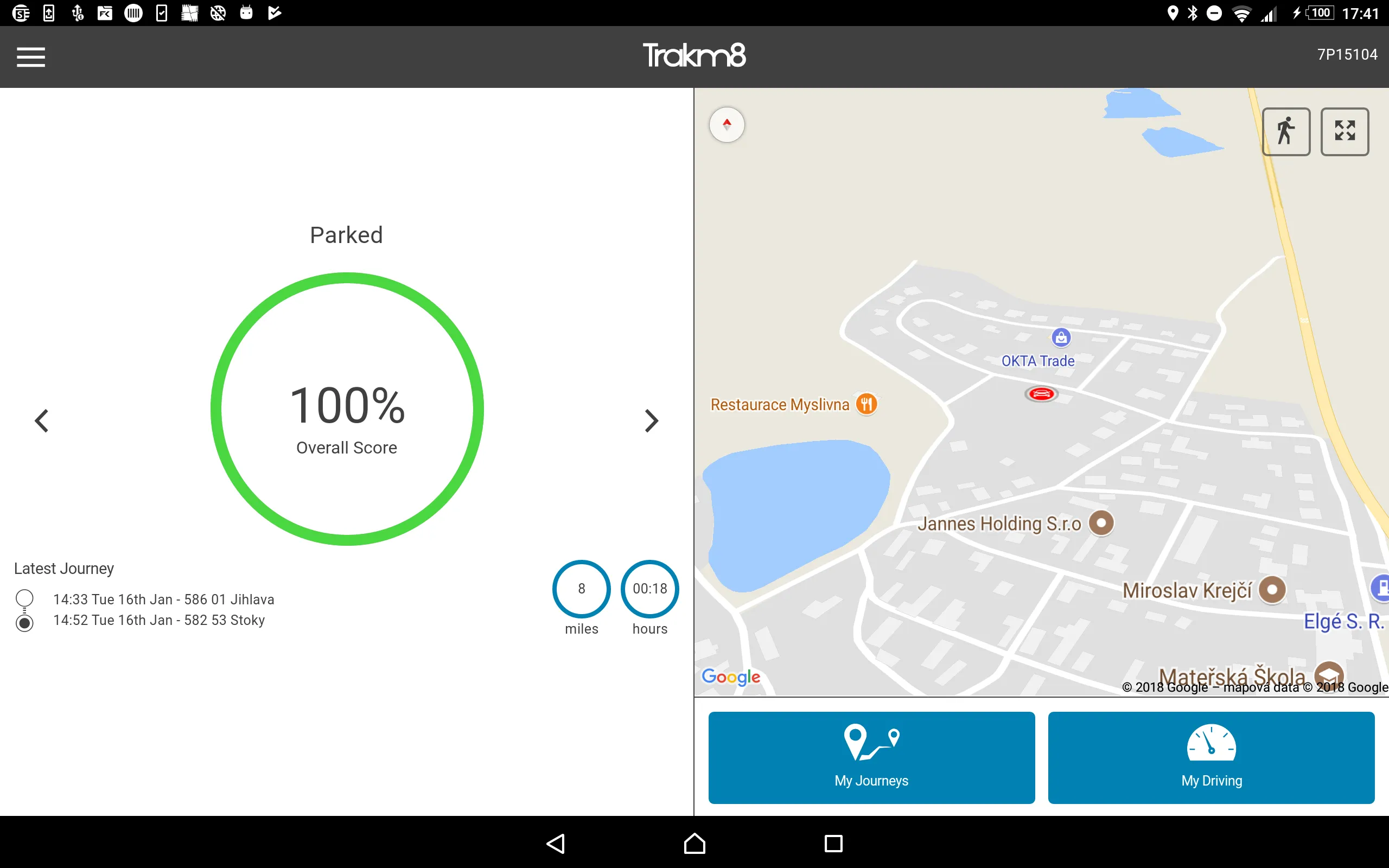 trakm8 Drive | Indus Appstore | Screenshot