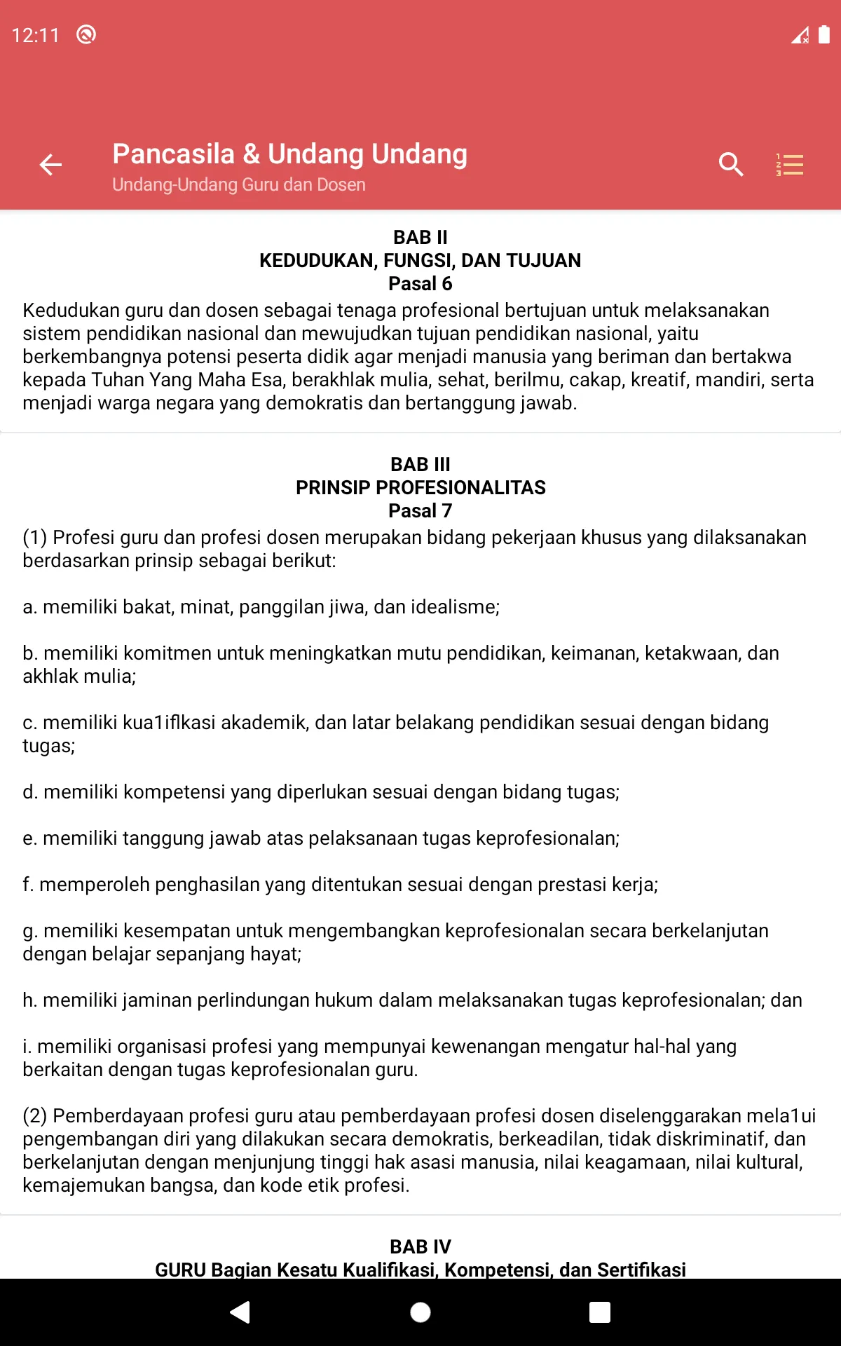 Pancasila & Undang-Undang | Indus Appstore | Screenshot