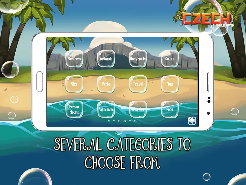 Learn Czech Bubble Bath | Indus Appstore | Screenshot