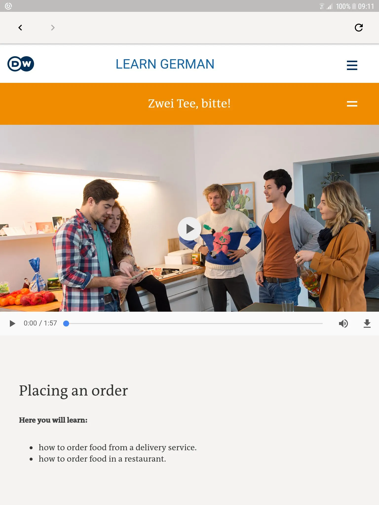 DW Learn German | Indus Appstore | Screenshot
