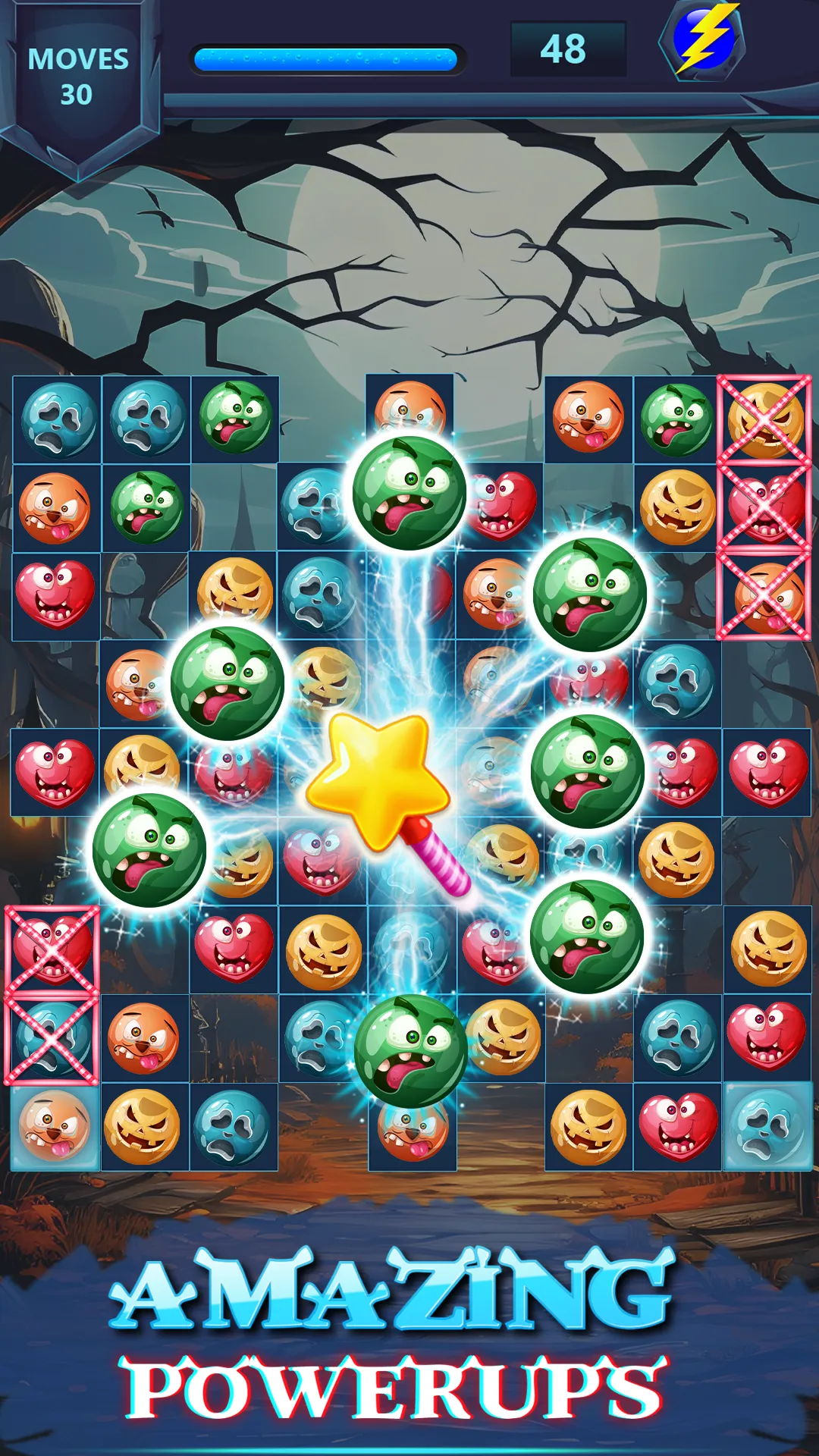 Monster Face Match 3 Puzzle | Indus Appstore | Screenshot