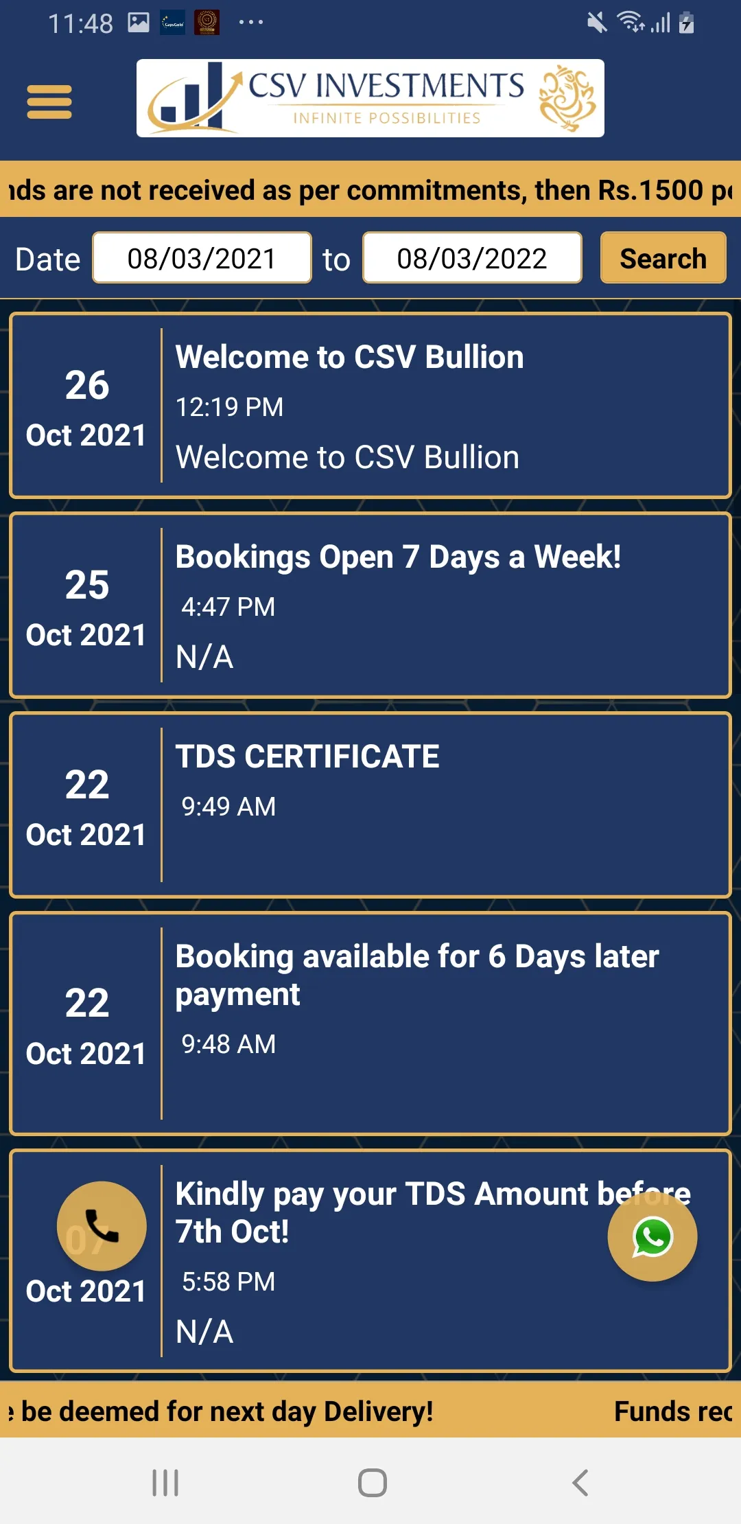 CSV BULLION | Indus Appstore | Screenshot