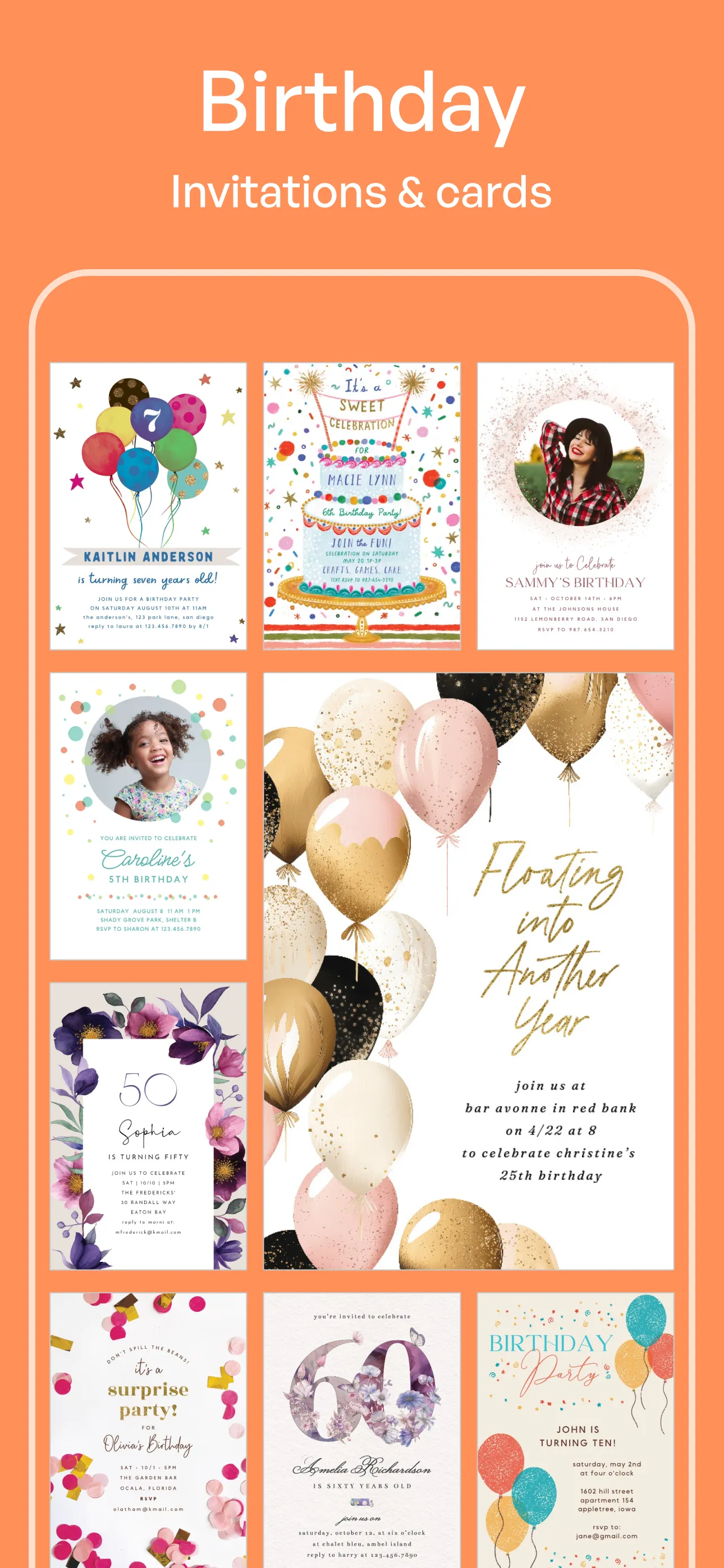 Invitation Maker: Party Invite | Indus Appstore | Screenshot