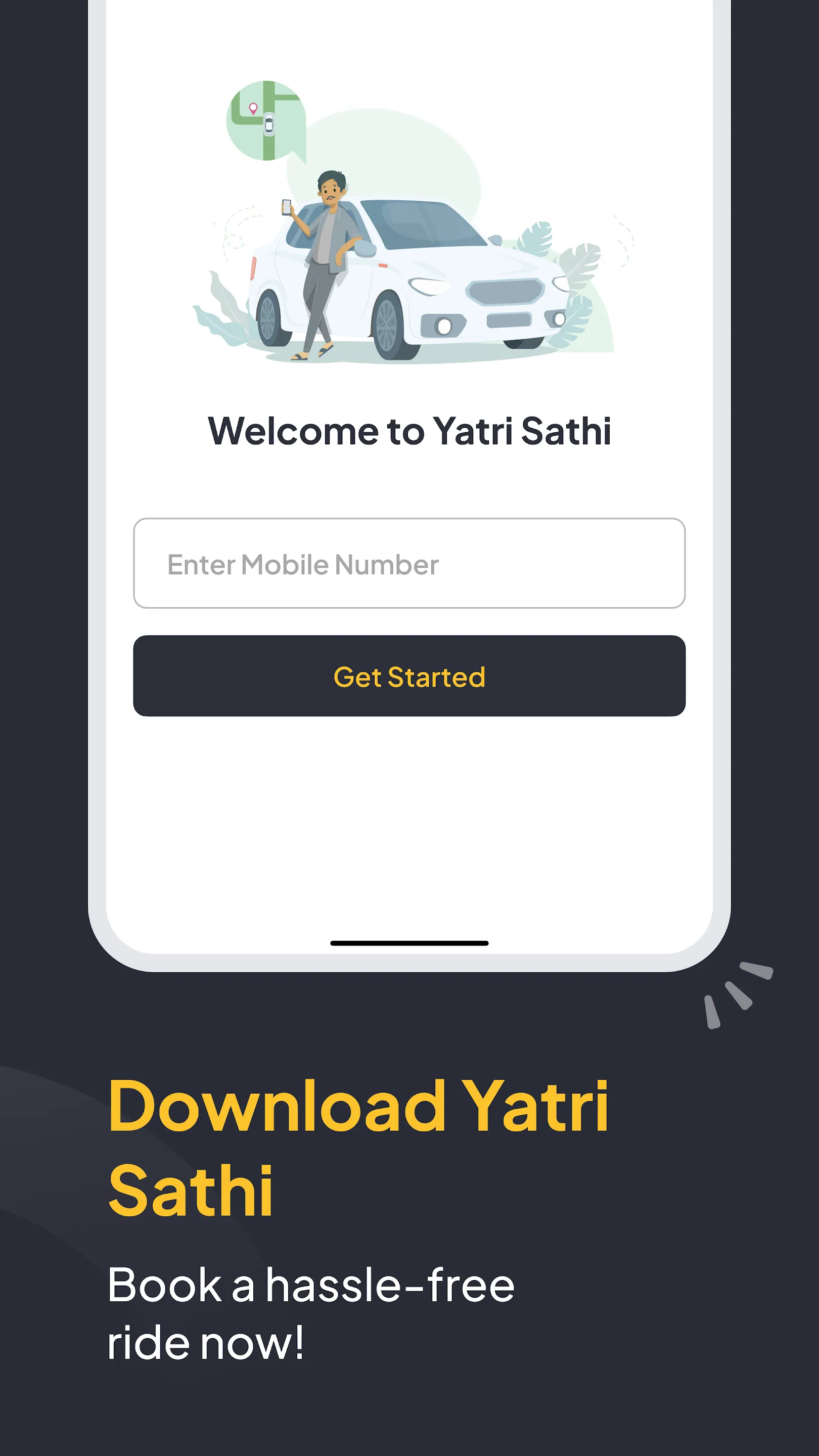 Yatri Sathi - Cab Booking App | Indus Appstore | Screenshot