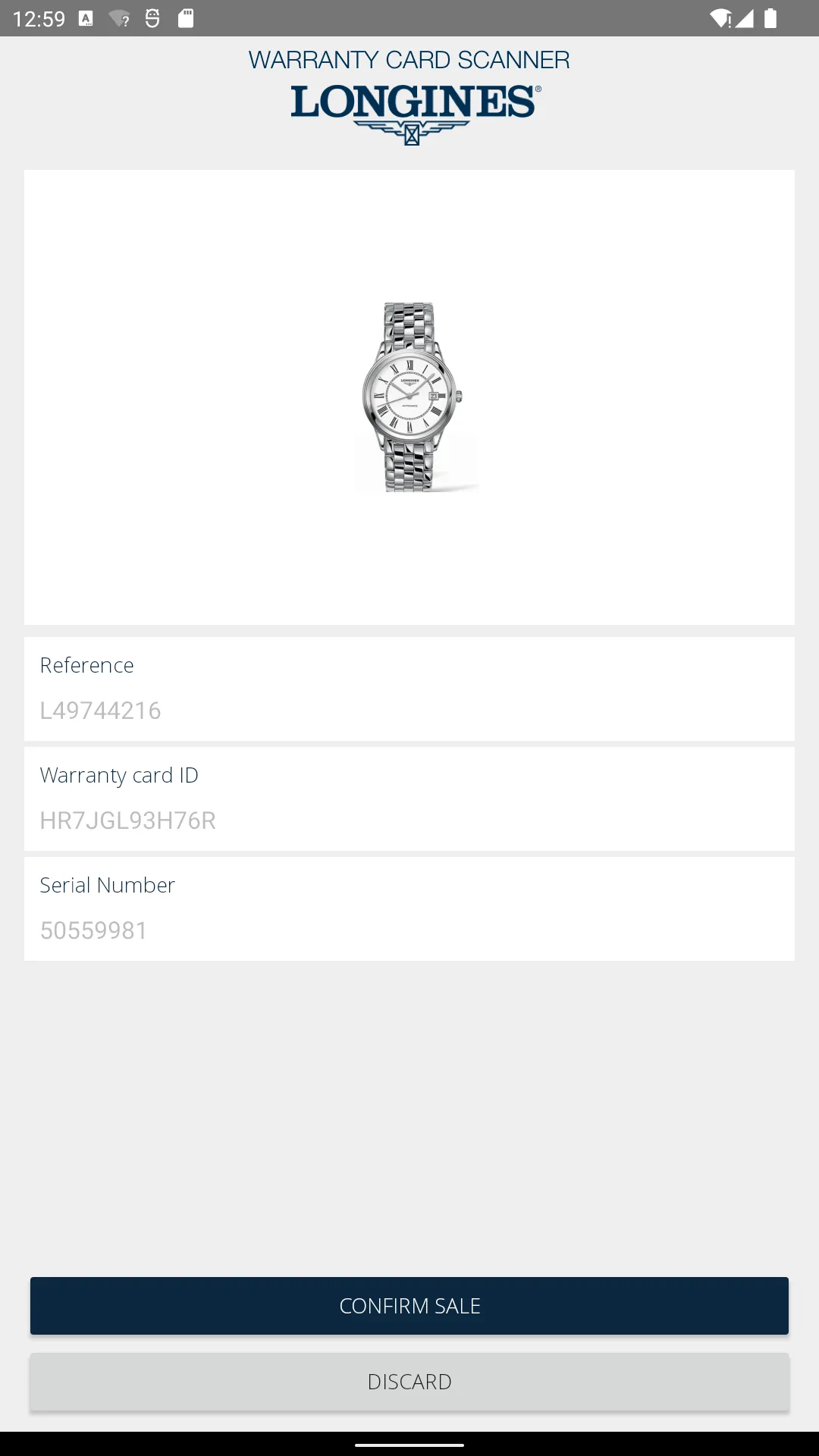 Longines Warranty | Indus Appstore | Screenshot