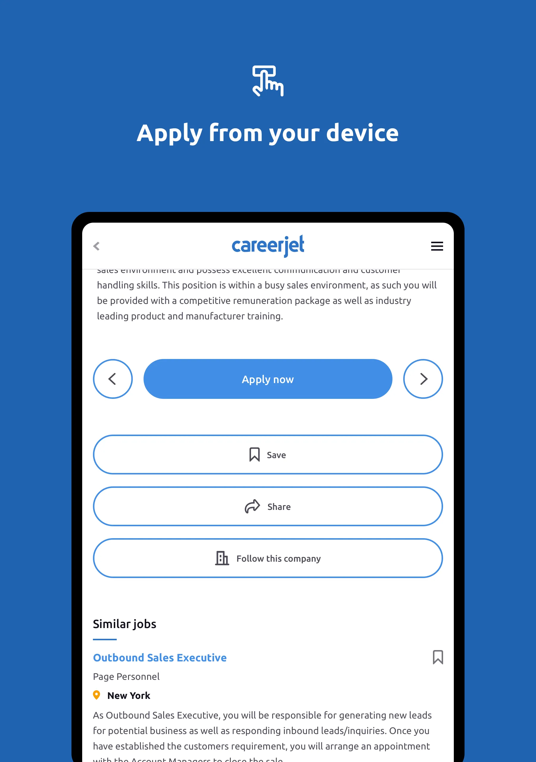 Jobs - Job Search - Careers | Indus Appstore | Screenshot