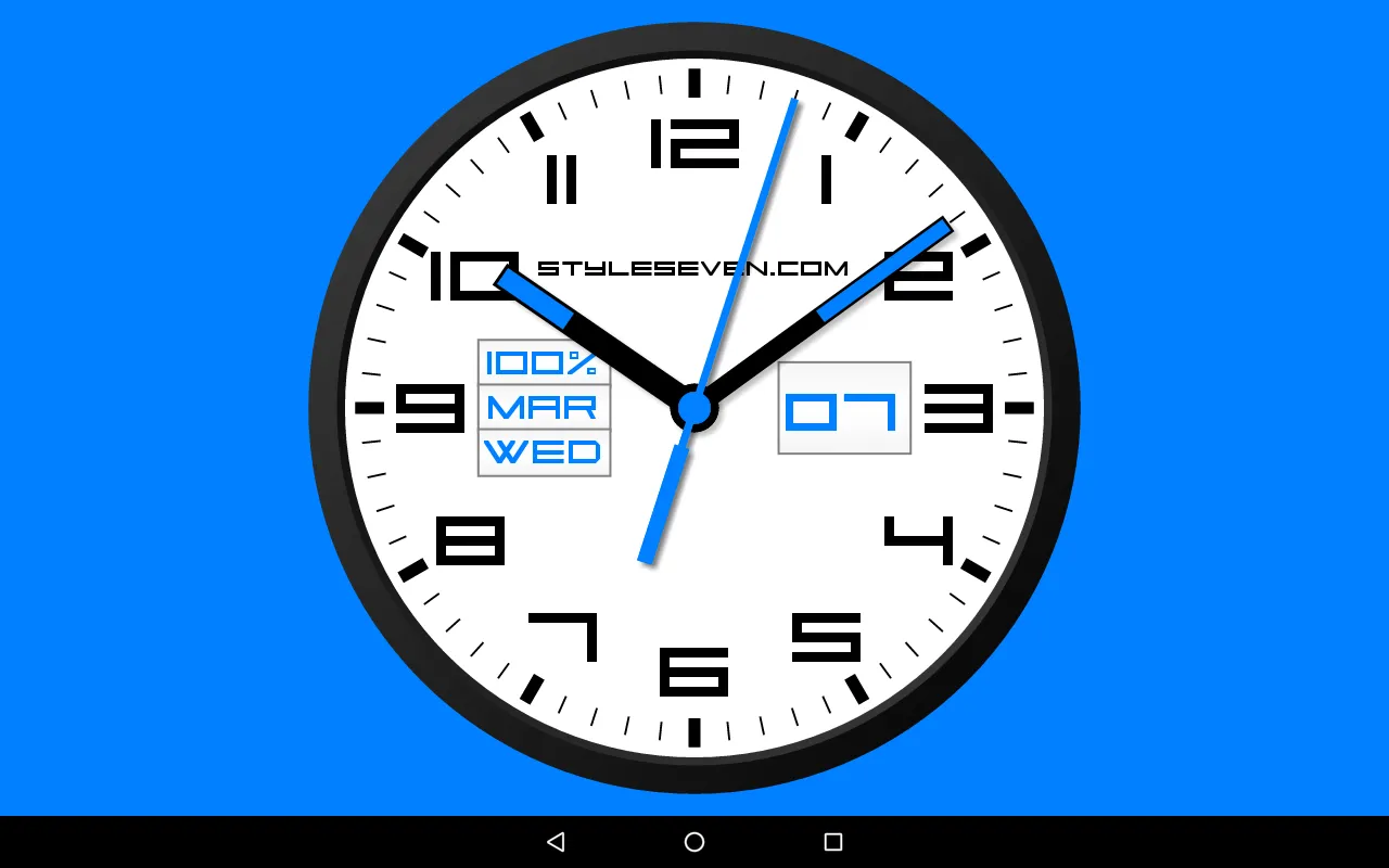 Square Analog Clock-7 | Indus Appstore | Screenshot