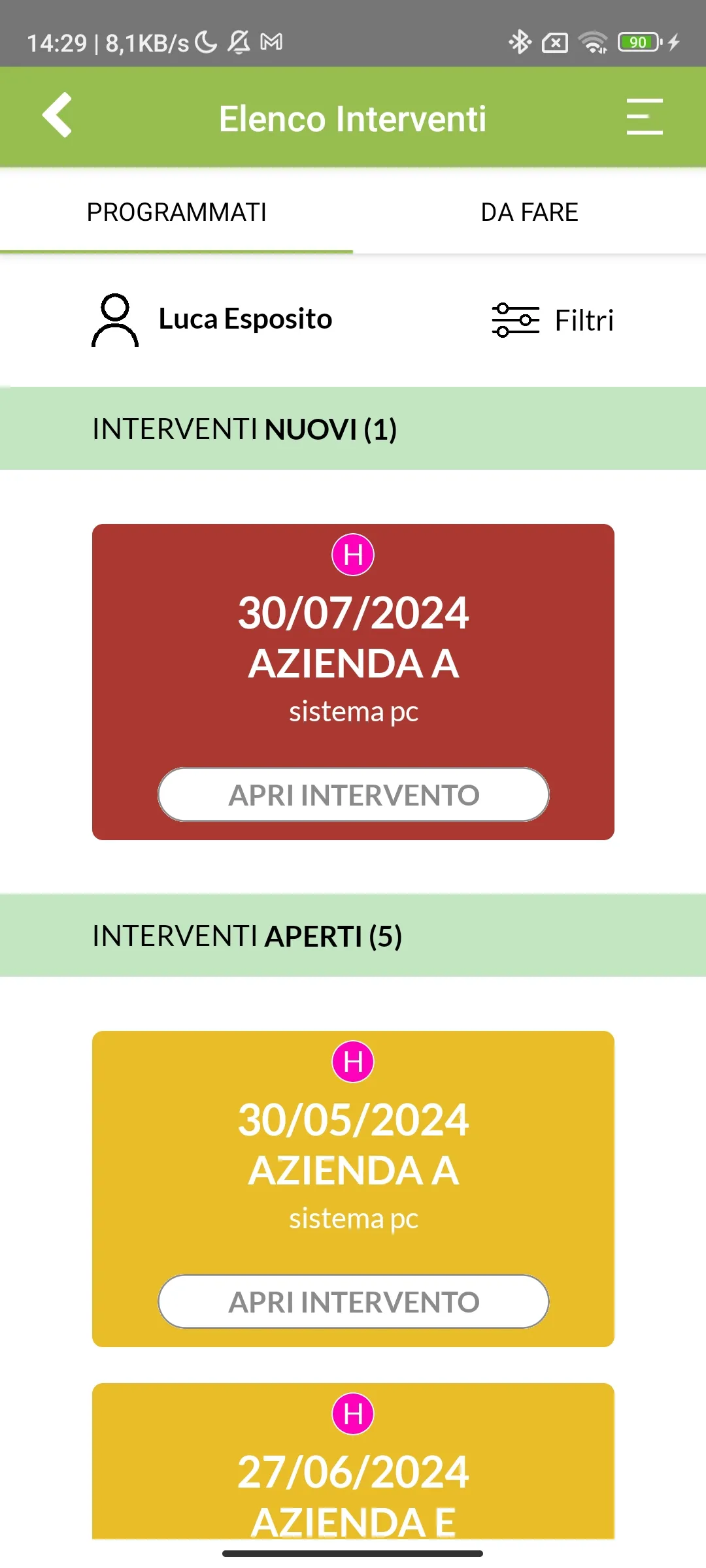 Rapportini Lavoro | Indus Appstore | Screenshot