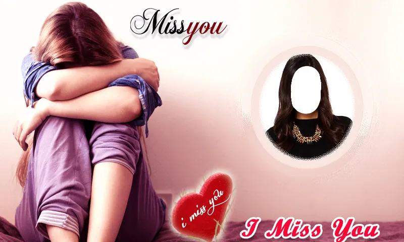 I Miss You Photo Frames | Indus Appstore | Screenshot