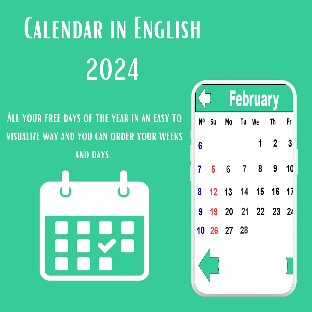 Calendar in English 2024 | Indus Appstore | Screenshot