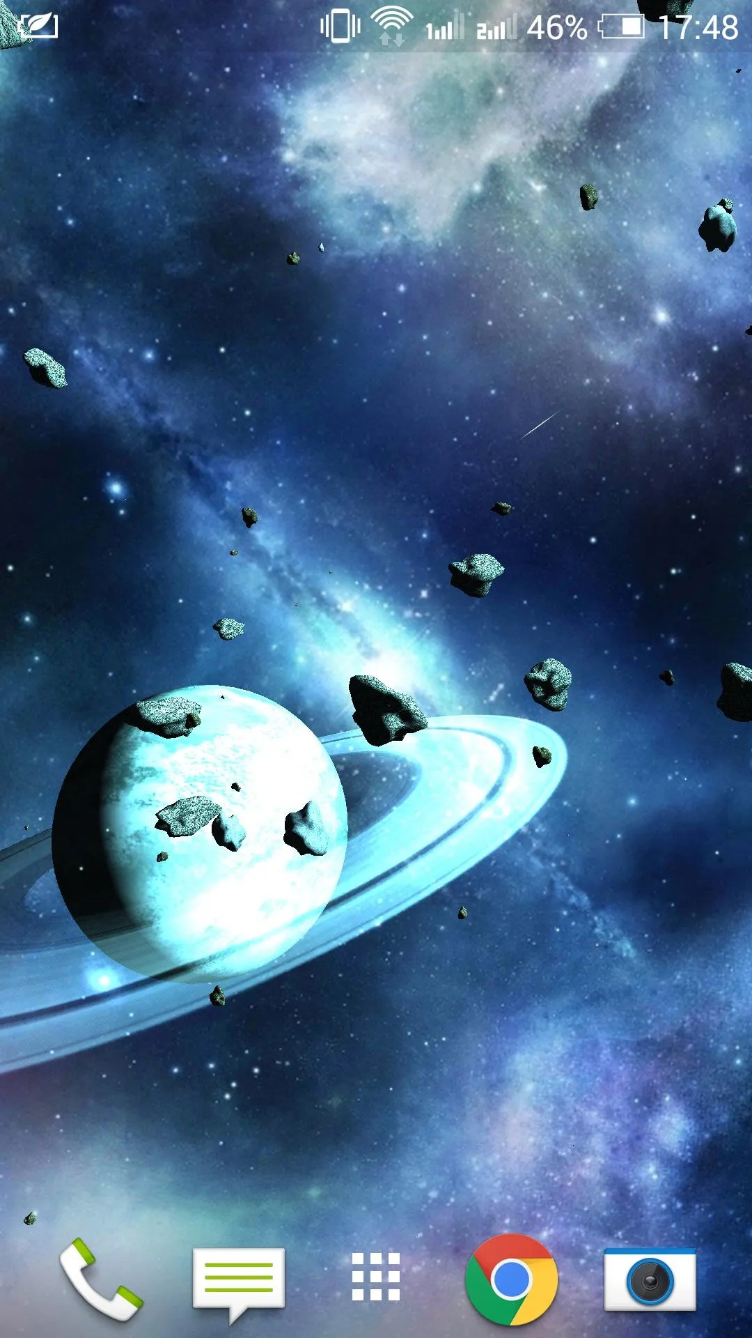 Asteroids 3D live wallpaper | Indus Appstore | Screenshot