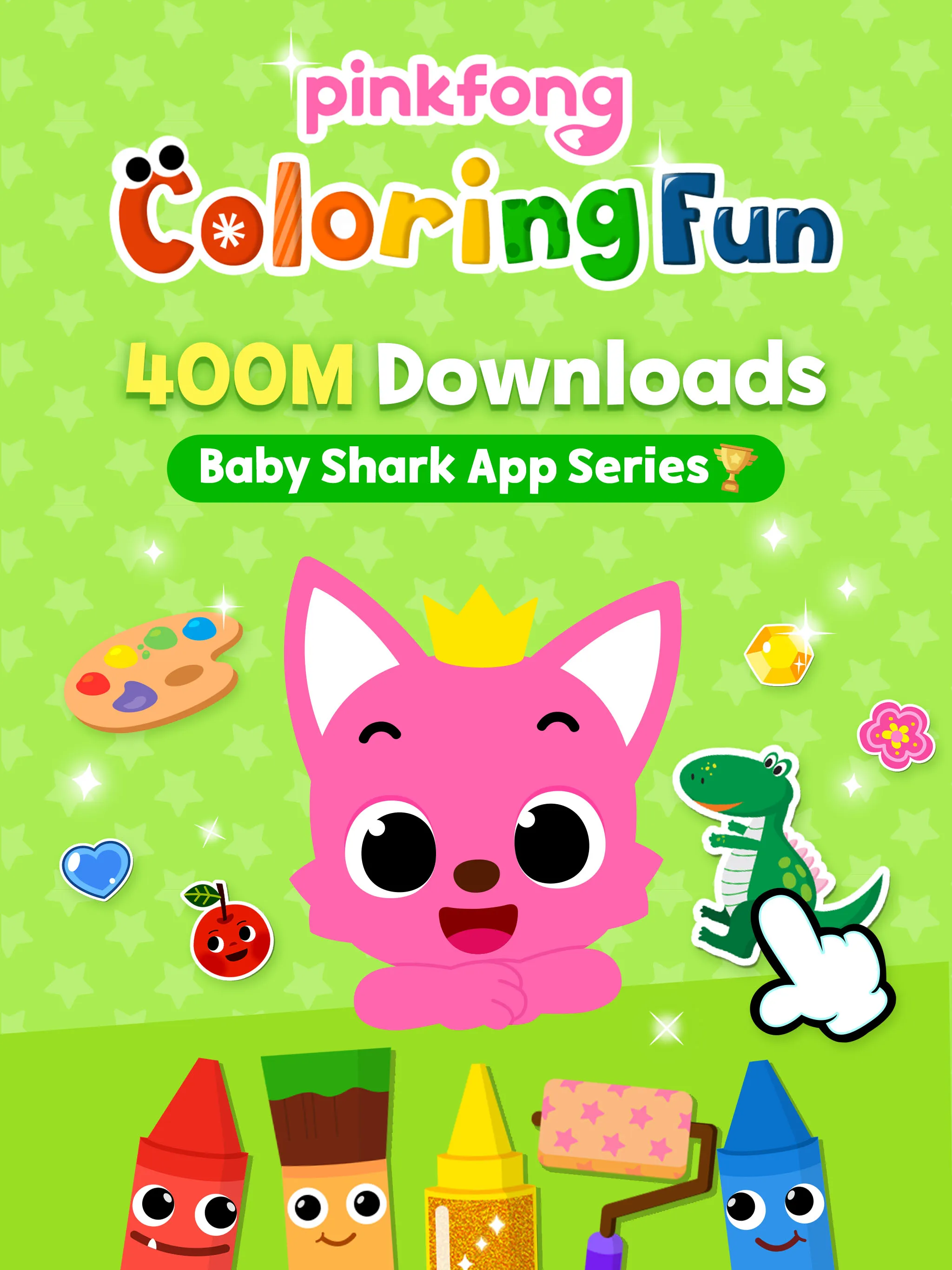 Pinkfong Coloring Fun for kids | Indus Appstore | Screenshot