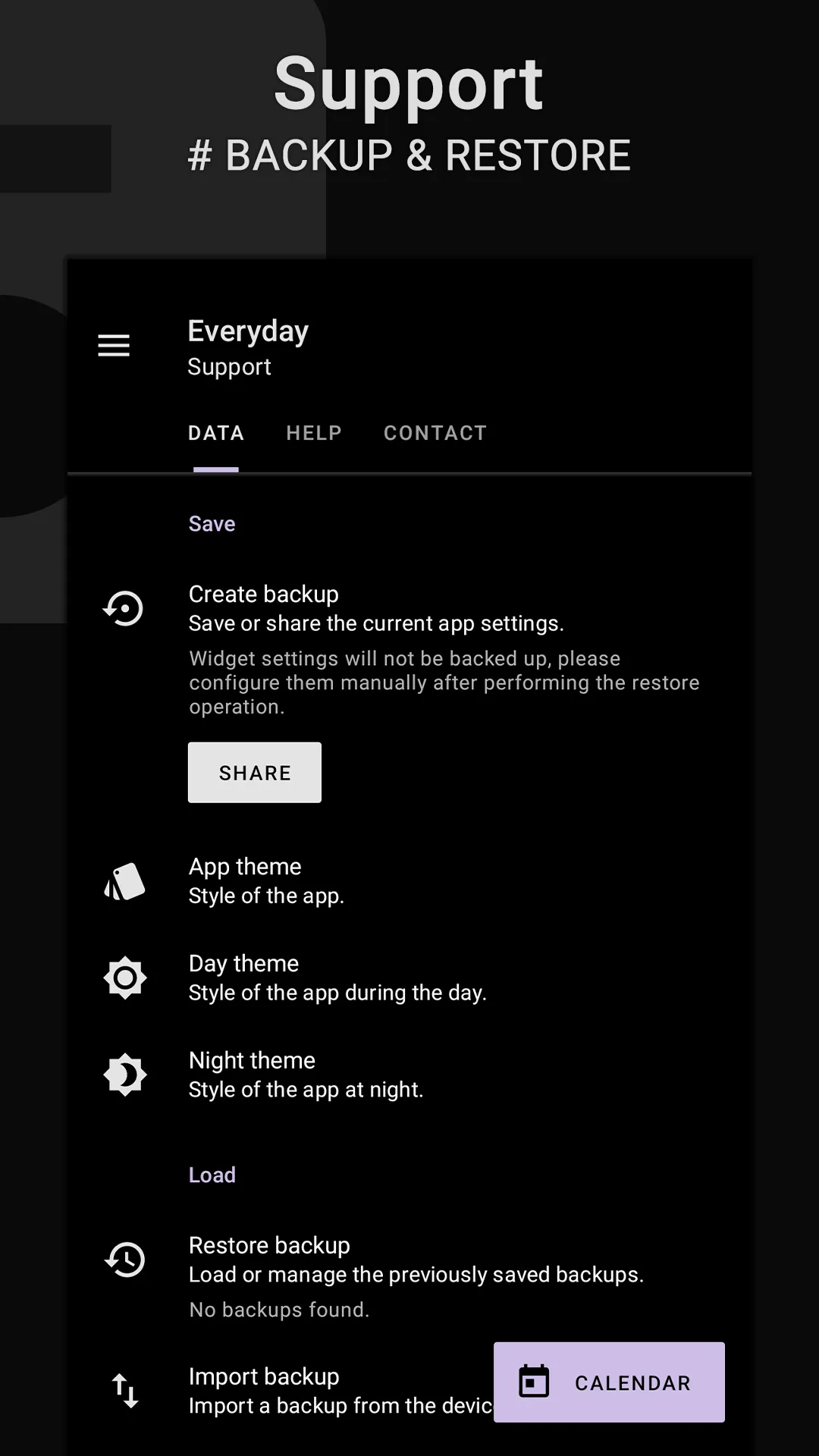 Everyday | Calendar Widget | Indus Appstore | Screenshot
