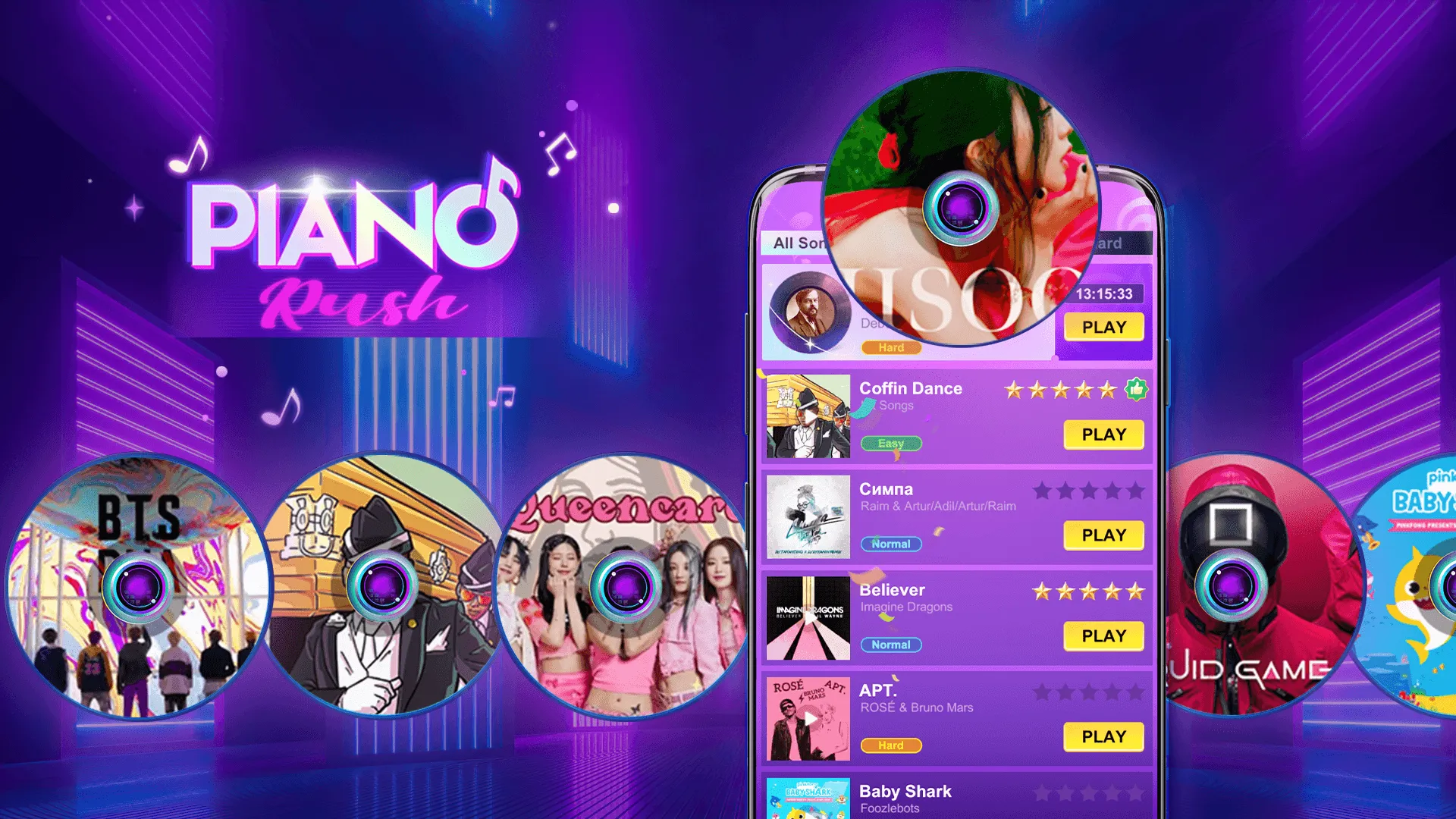 Piano Rush: Magic Rhythm | Indus Appstore | Screenshot