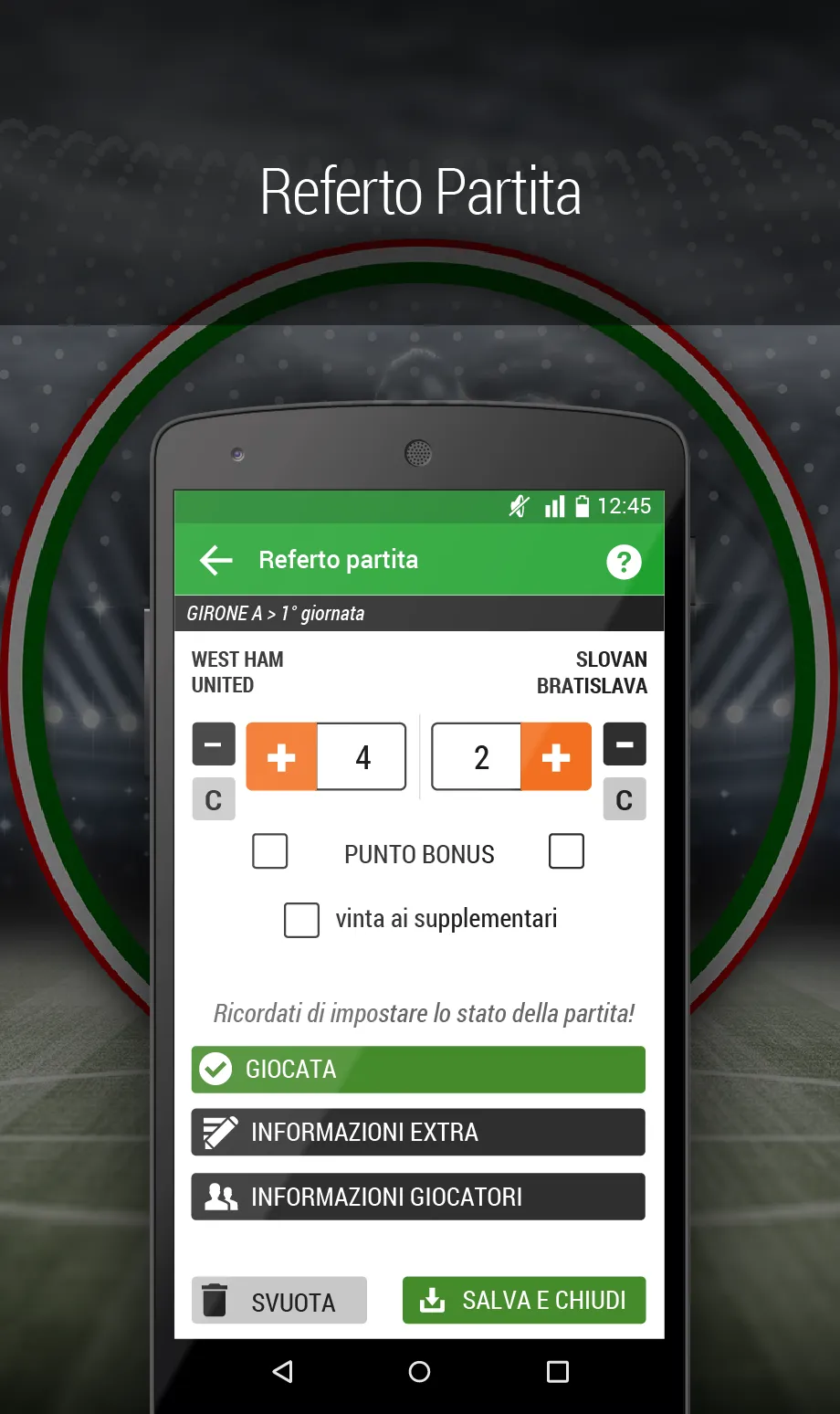 Campionato Spezzino | Indus Appstore | Screenshot