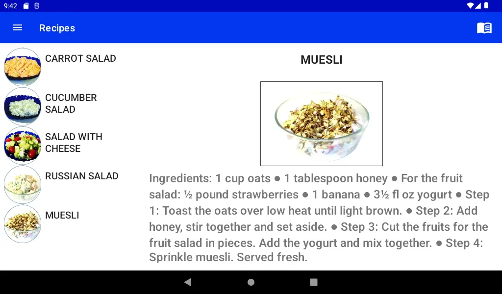 Vegetarian dishes | Indus Appstore | Screenshot