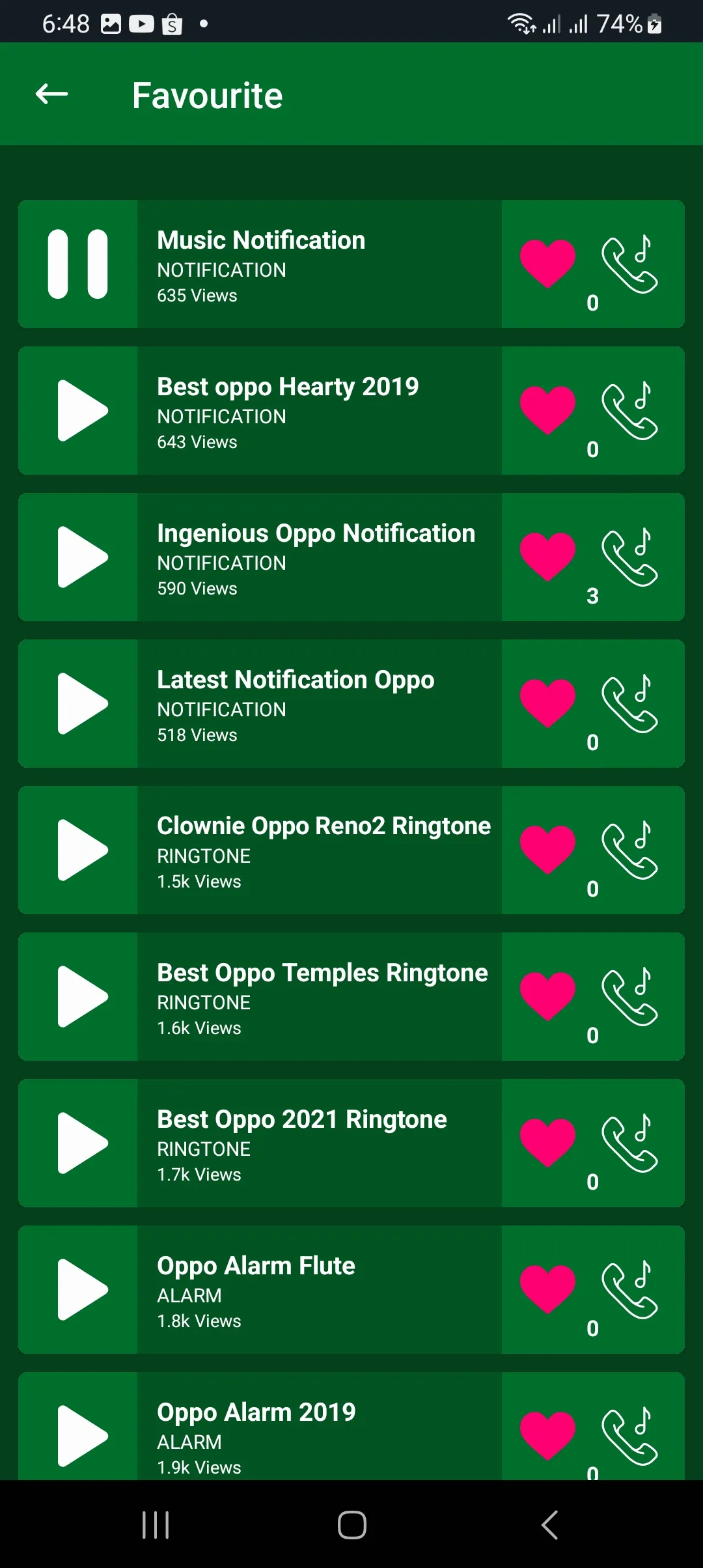 All OPPO Mobile Ringtones | Indus Appstore | Screenshot