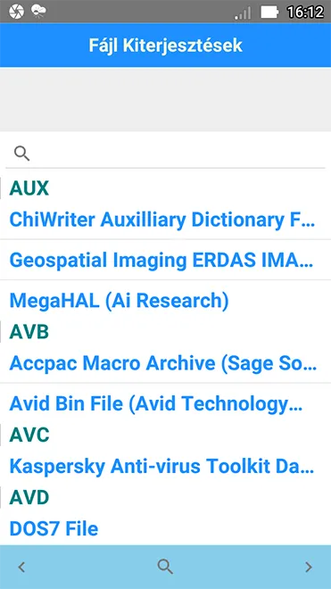 Fájl Kiterjesztések | Indus Appstore | Screenshot