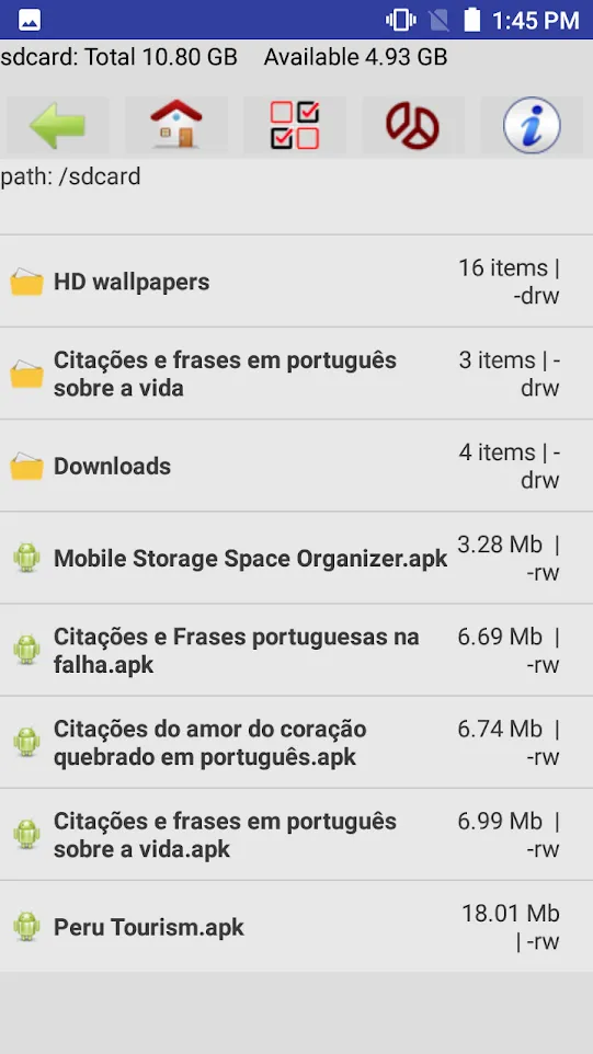 Mobile Storage Full: Phone Mem | Indus Appstore | Screenshot