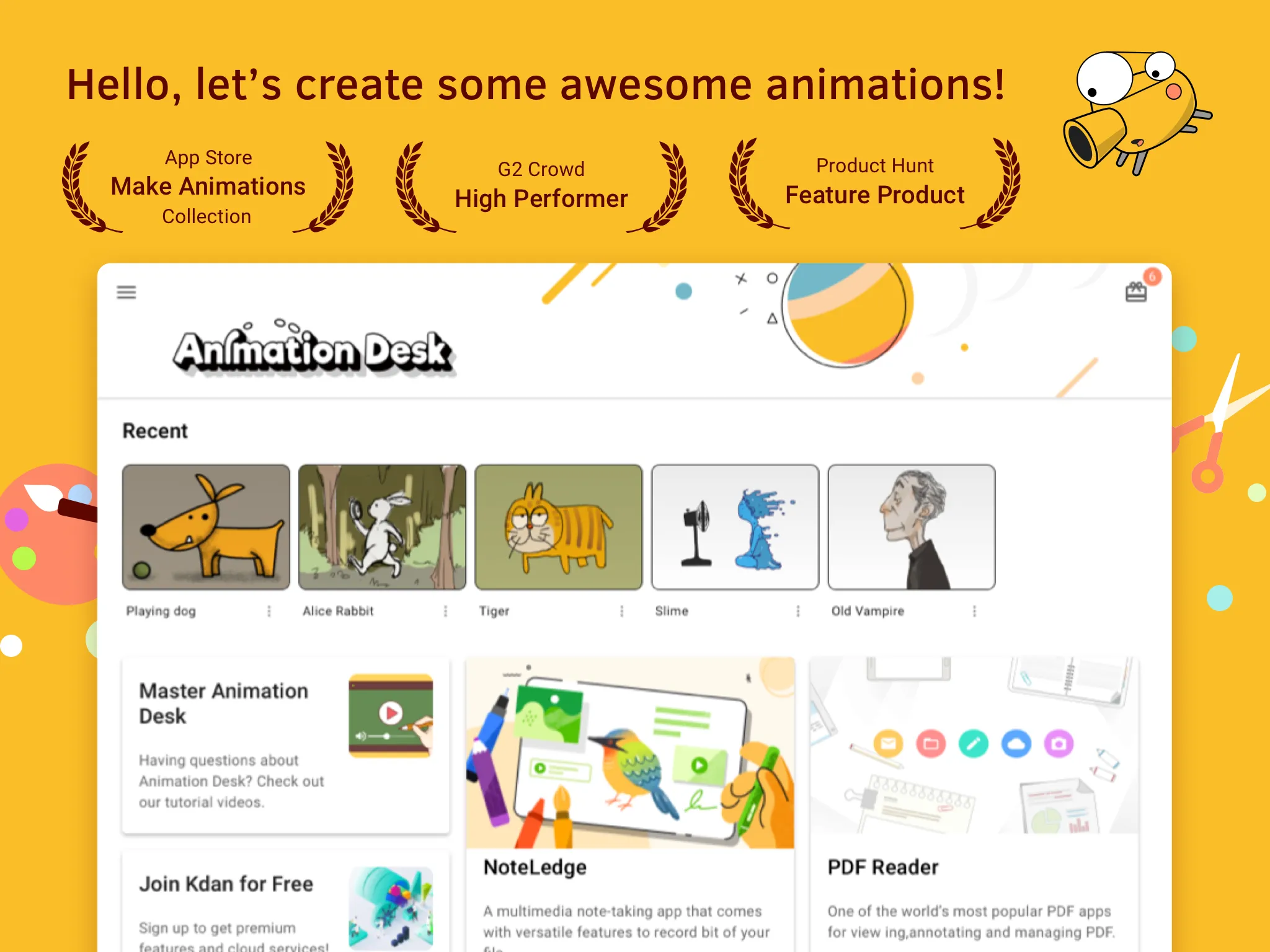 Animation Desk–Cartoon & GIF | Indus Appstore | Screenshot