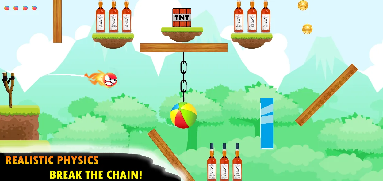 Knock Down Bottles :slingshot | Indus Appstore | Screenshot