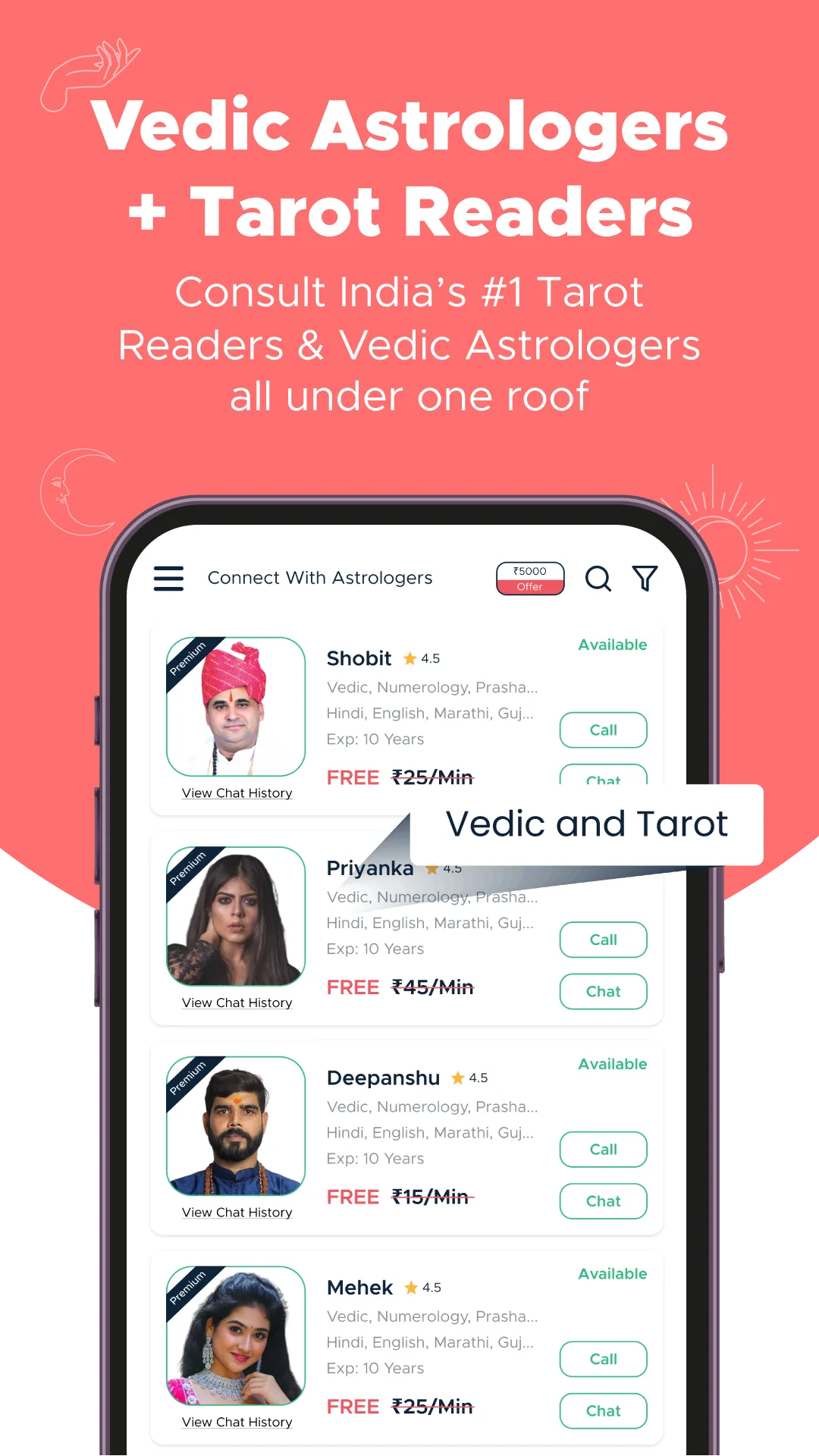 Astro, Tarot, Chat: DivineTalk | Indus Appstore | Screenshot