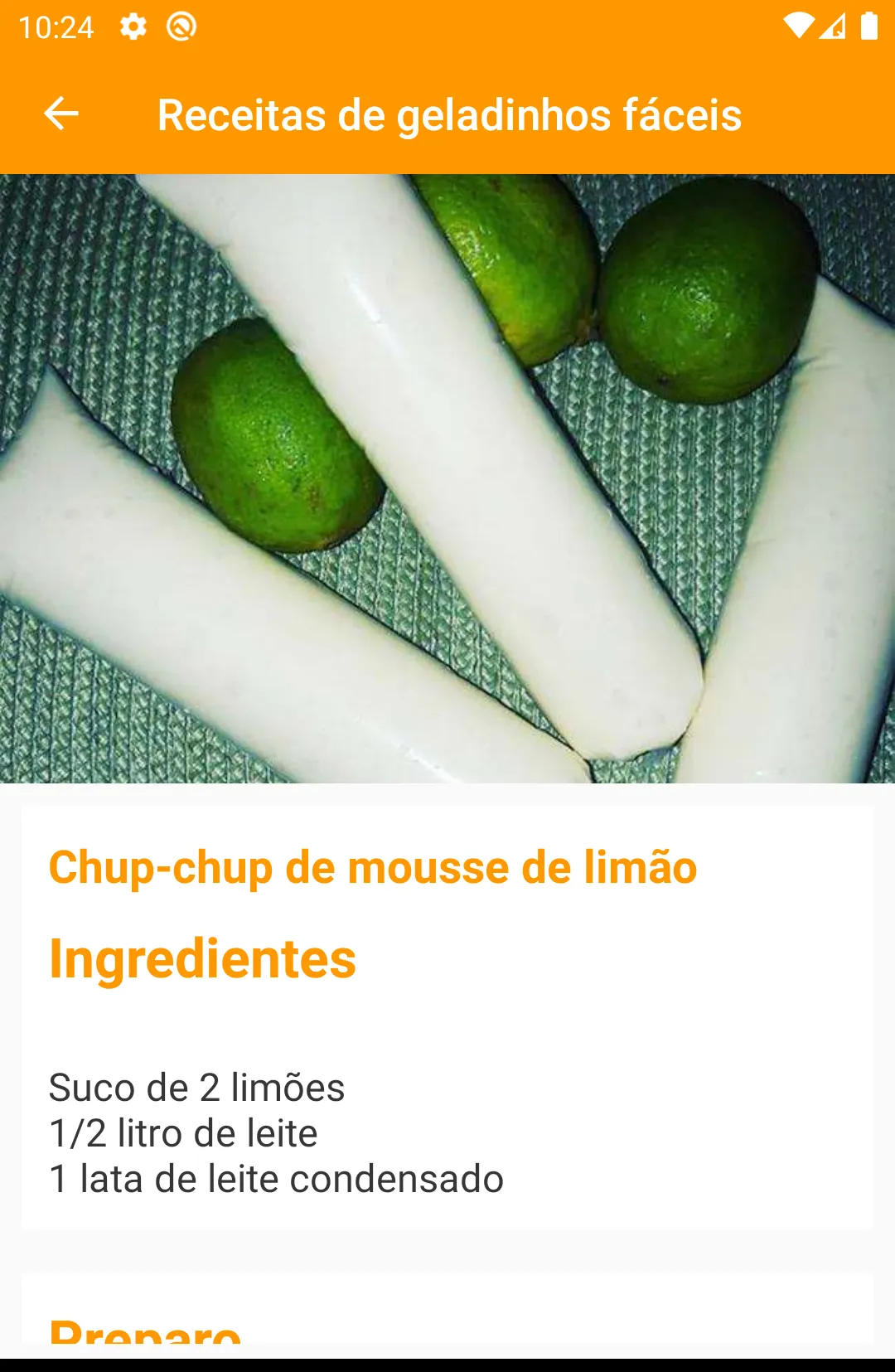 Receitas de geladinhos fáceis | Indus Appstore | Screenshot