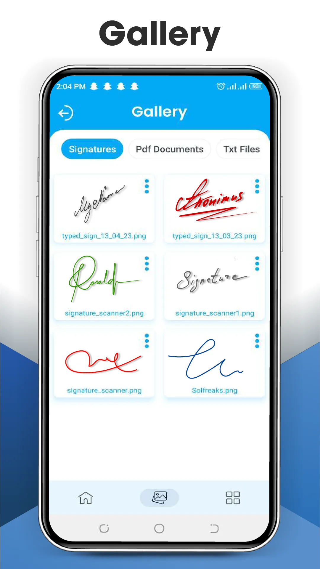 Signature Scanner,Digital Sign | Indus Appstore | Screenshot