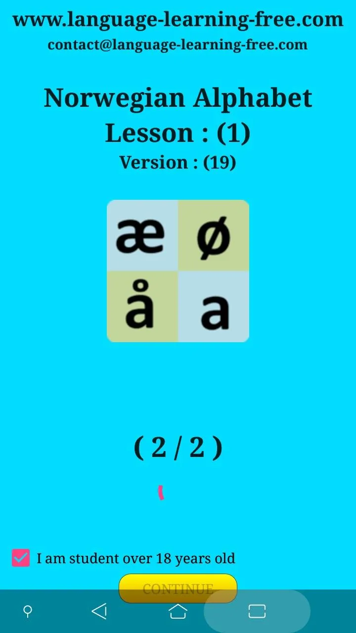 Norwegian alphabet for old peo | Indus Appstore | Screenshot