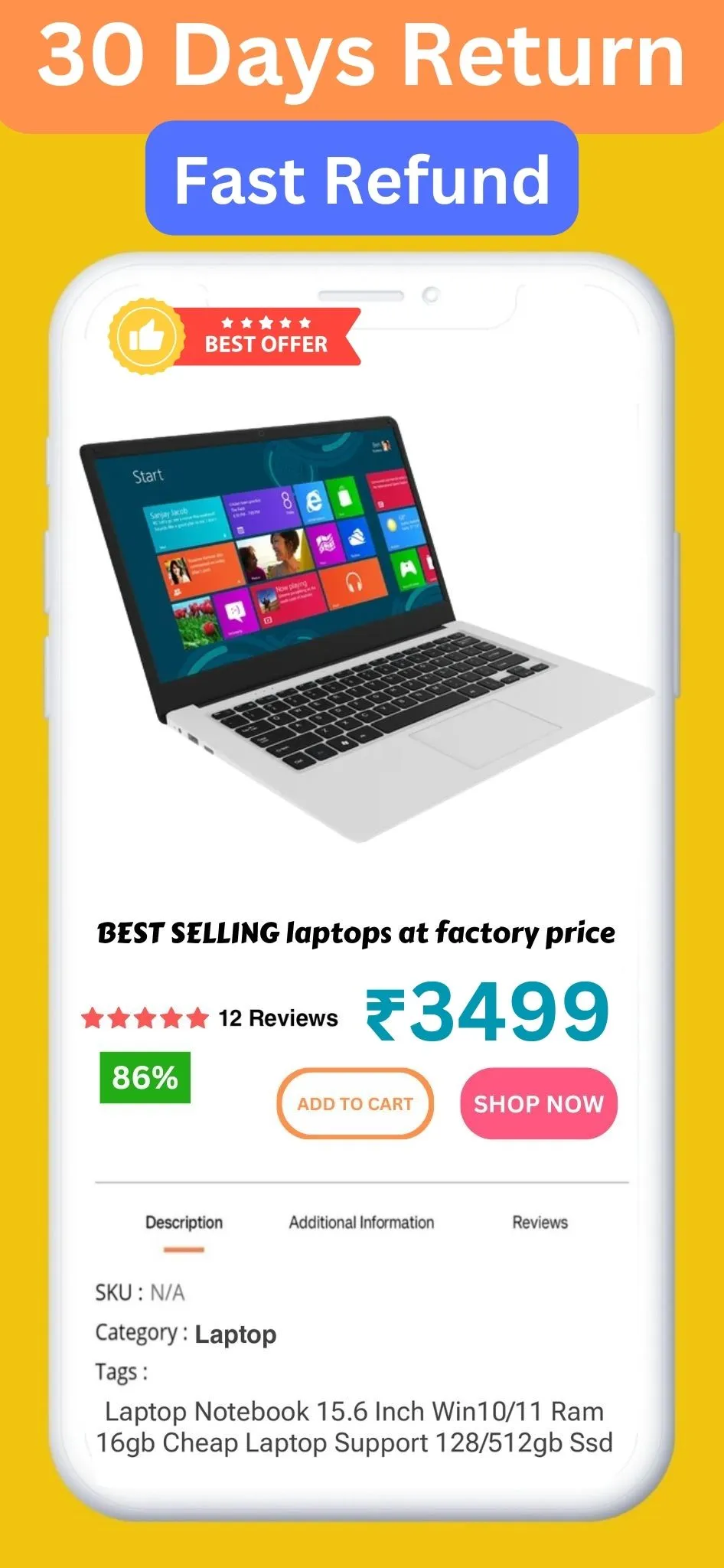 Laptop Online Shopping App | Indus Appstore | Screenshot